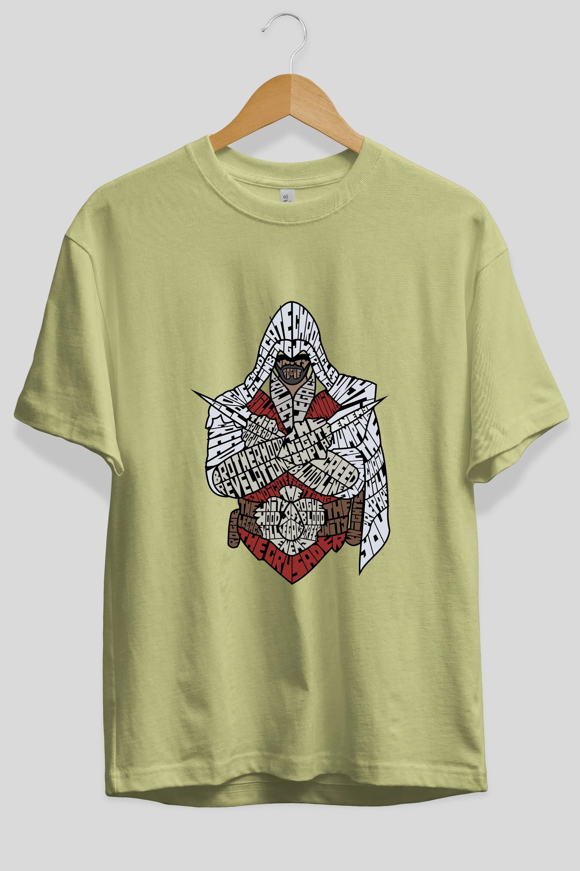 Assassins Ön Baskılı Oversize t-shirt %100 pamuk Erkek Kadın Unisex