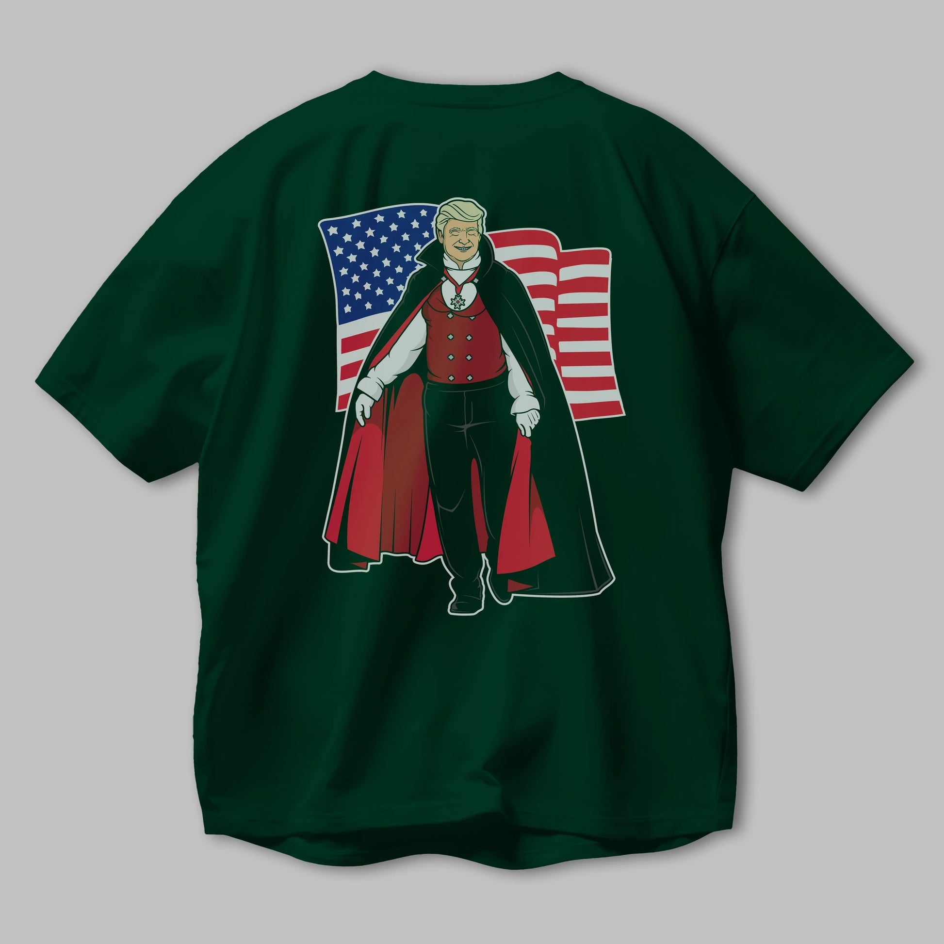 Trump Dracula Arka Baskılı Oversize t-shirt Erkek Kadın Unisex %100 Pamuk tişort