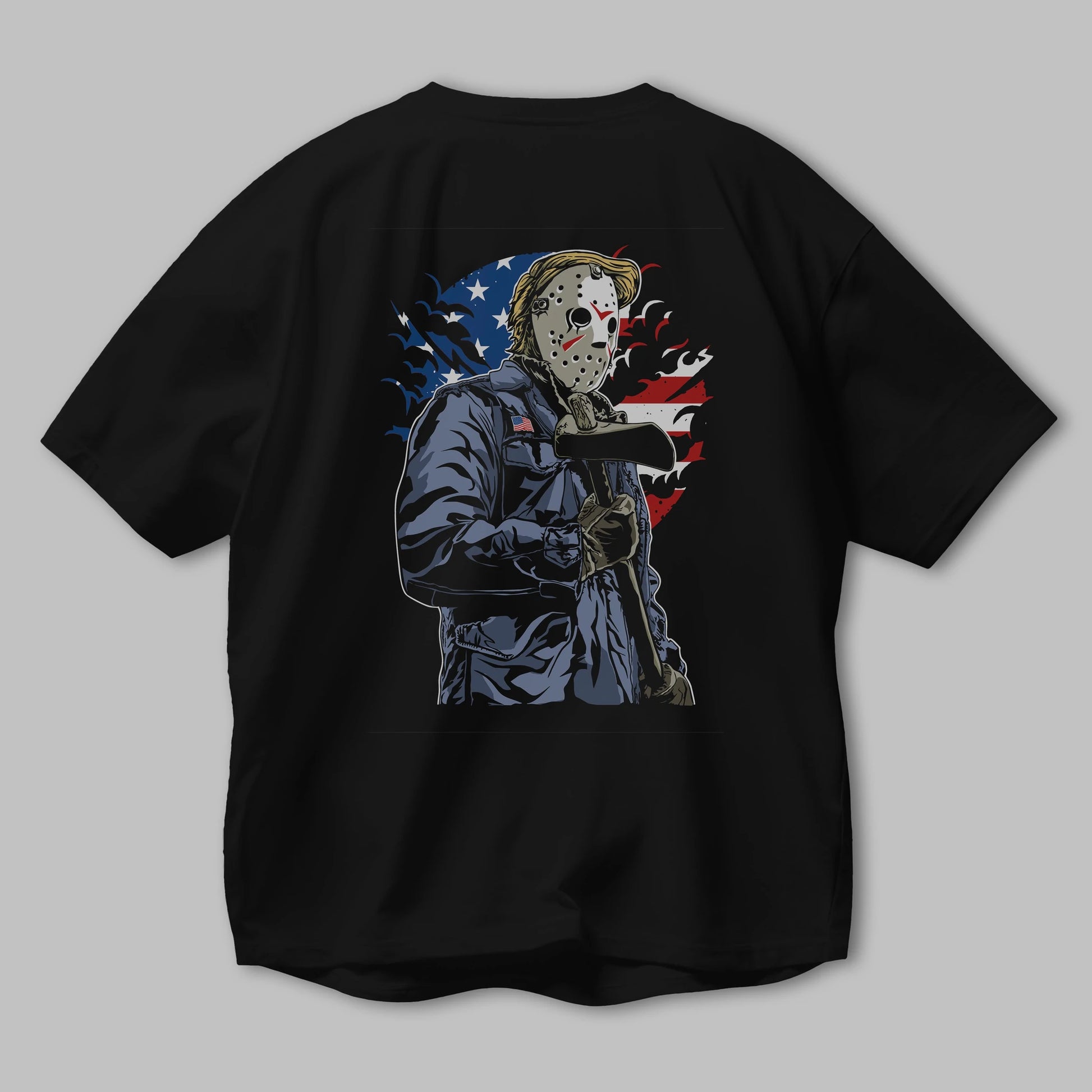 American Killer Arka Baskılı Oversize t-shirt Erkek Kadın Unisex %100 Pamuk