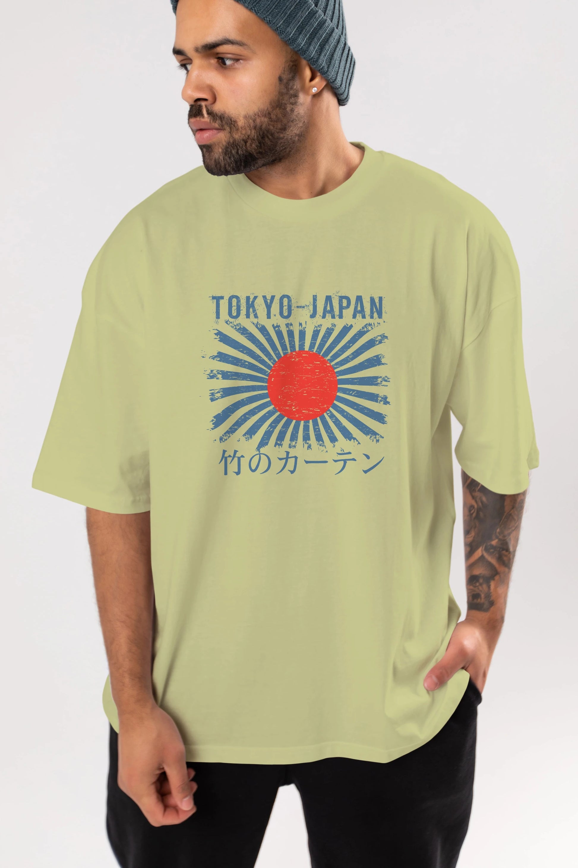Tokyo Japan Ön Baskılı Oversize t-shirt Erkek Kadın Unisex
