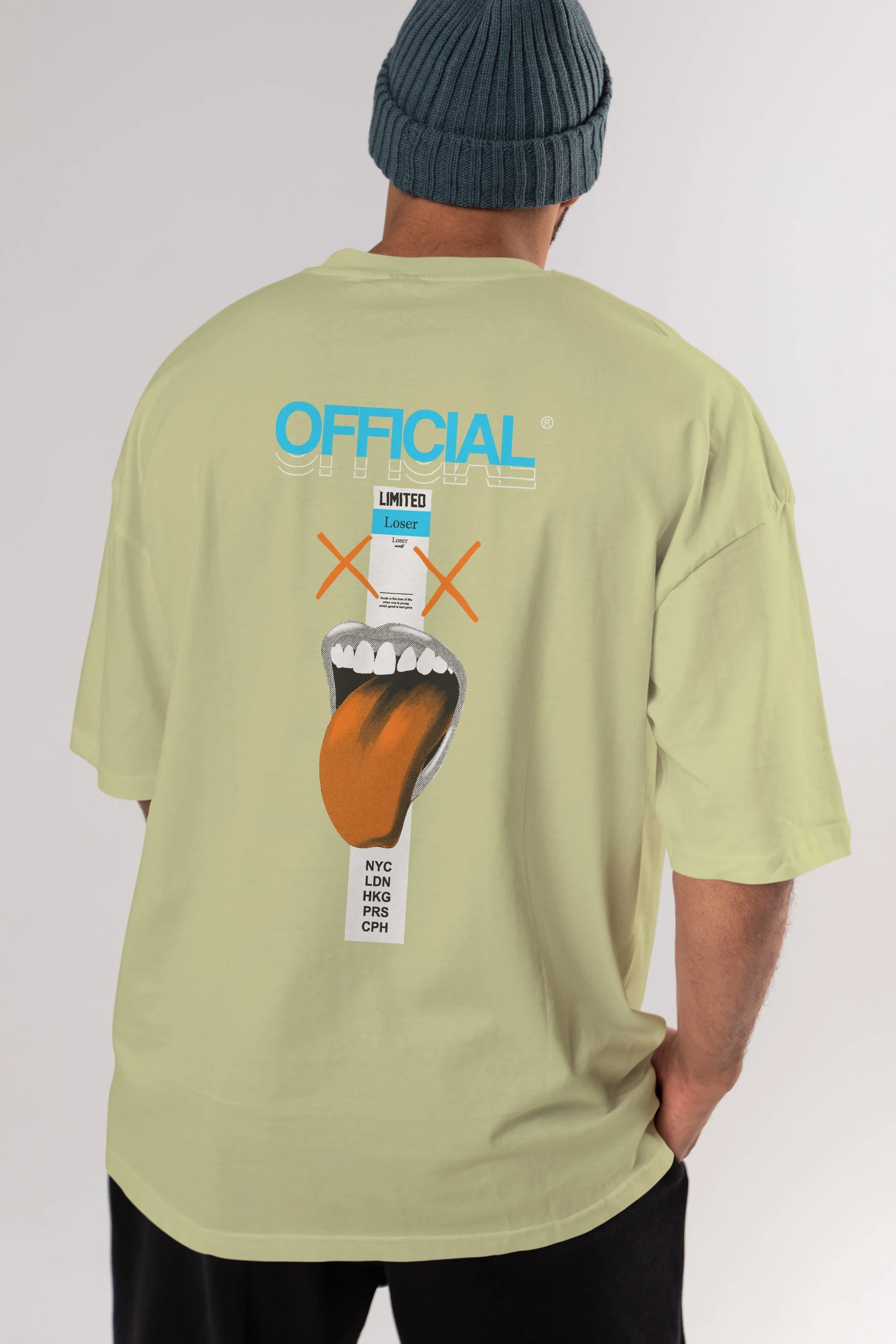 Official Loser Arka Baskılı Oversize t-shirt Erkek Kadın Unisex