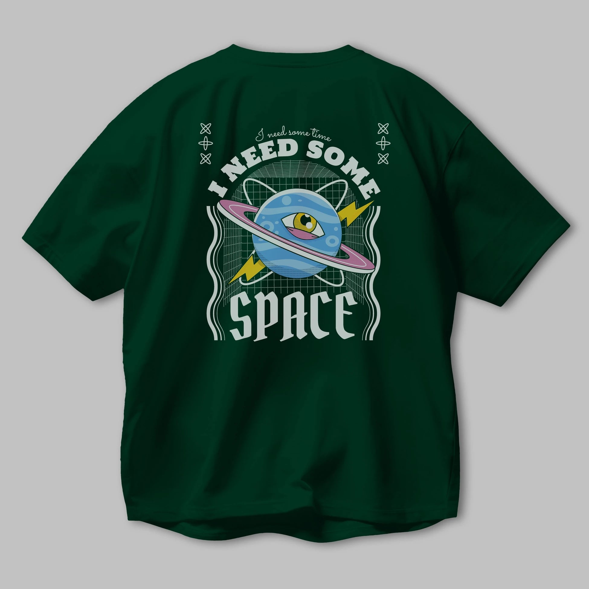 I Need Some Space Arka Baskılı Oversize t-shirt Erkek Kadın Unisex