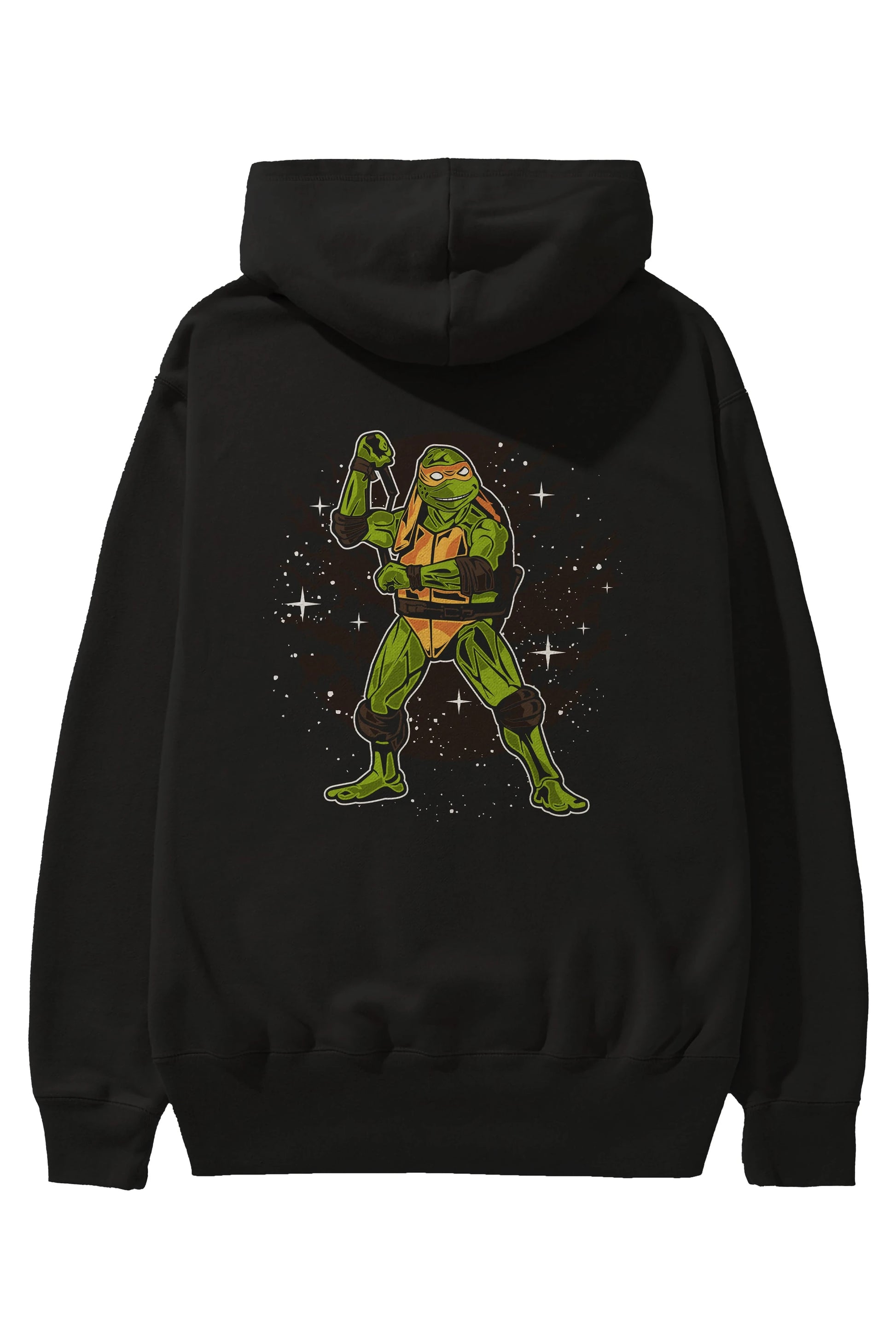 TURTLES Arka Baskılı Hoodie Oversize Kapüşonlu Sweatshirt Erkek Kadın Unisex