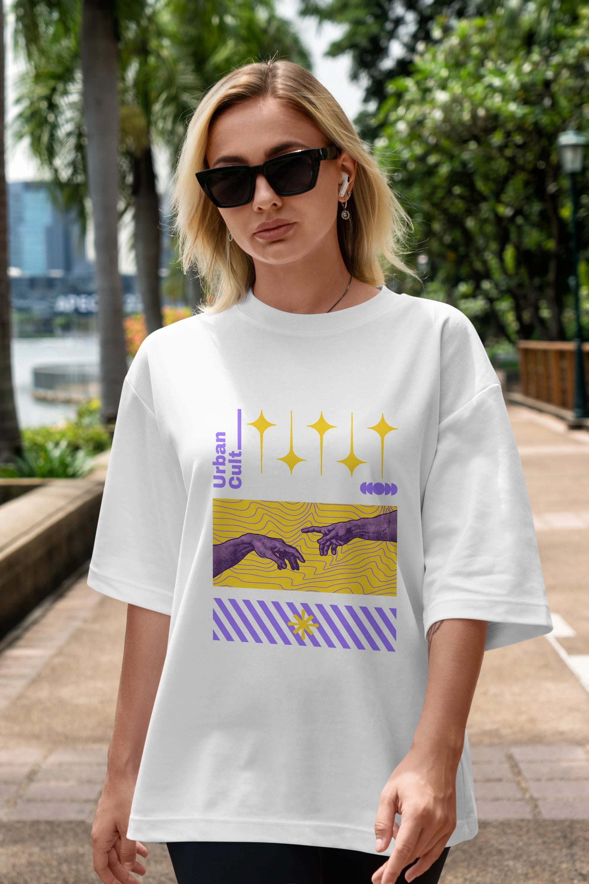 Urban Cult Ön Baskılı Oversize t-shirt Erkek Kadın Unisex