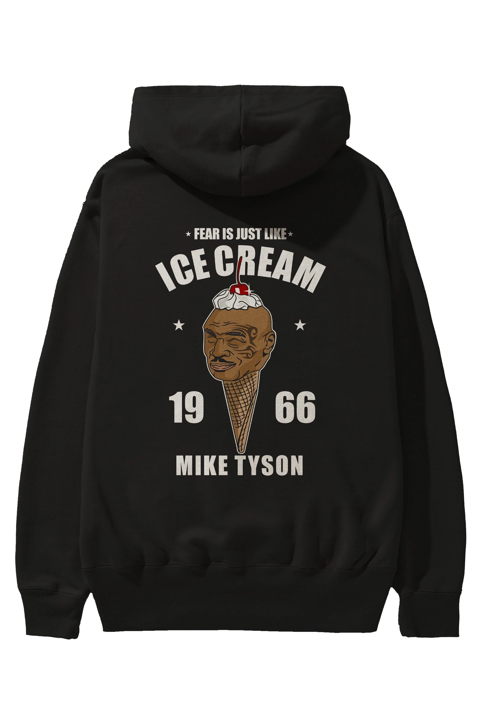 Tyson Ice Cream Arka Baskılı Hoodie Oversize Kapüşonlu Sweatshirt Erkek Kadın Unisex
