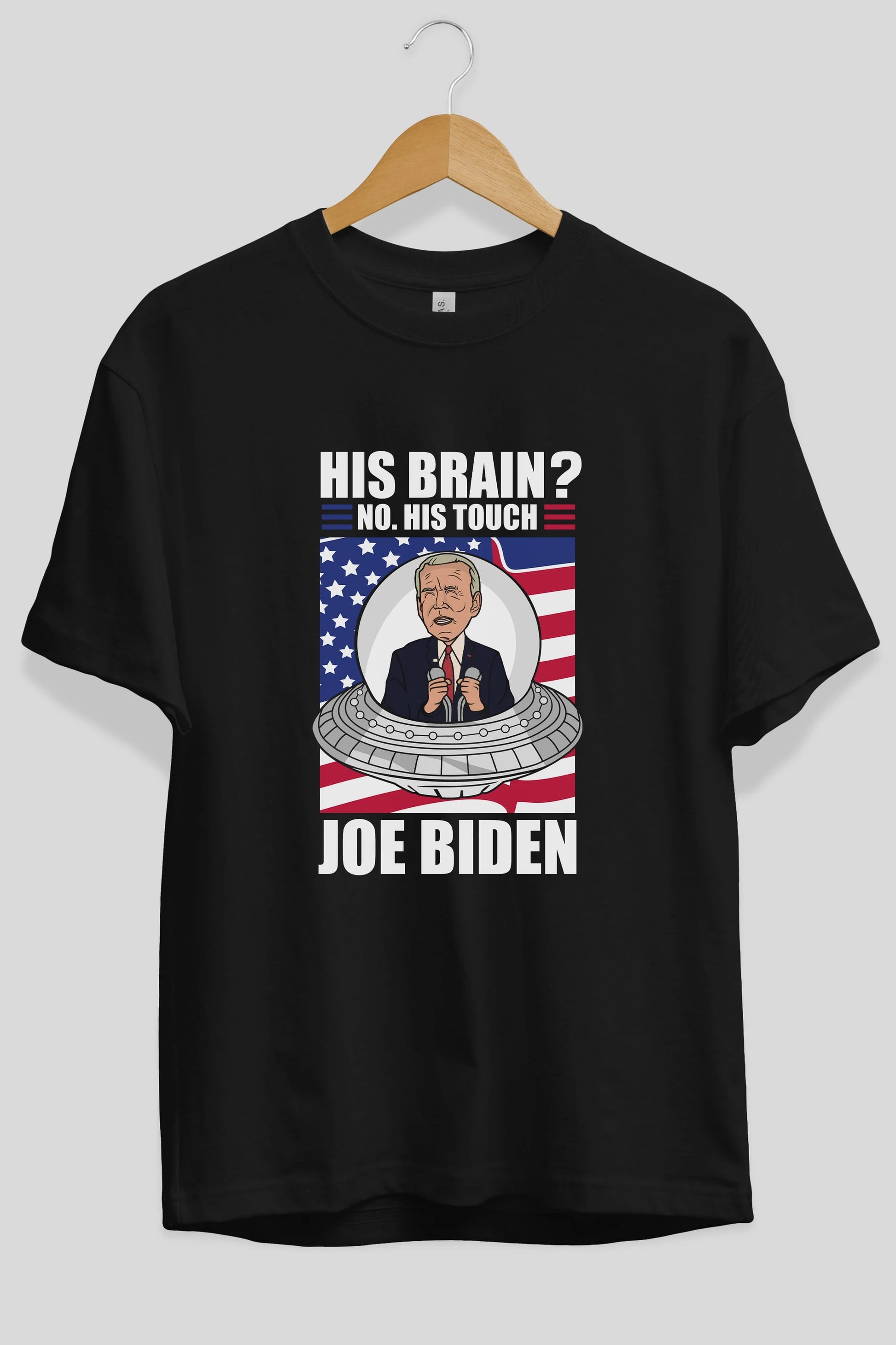 Alien Biden Ön Baskılı Oversize t-shirt Erkek Kadın Unisex %100 Pamuk tişort