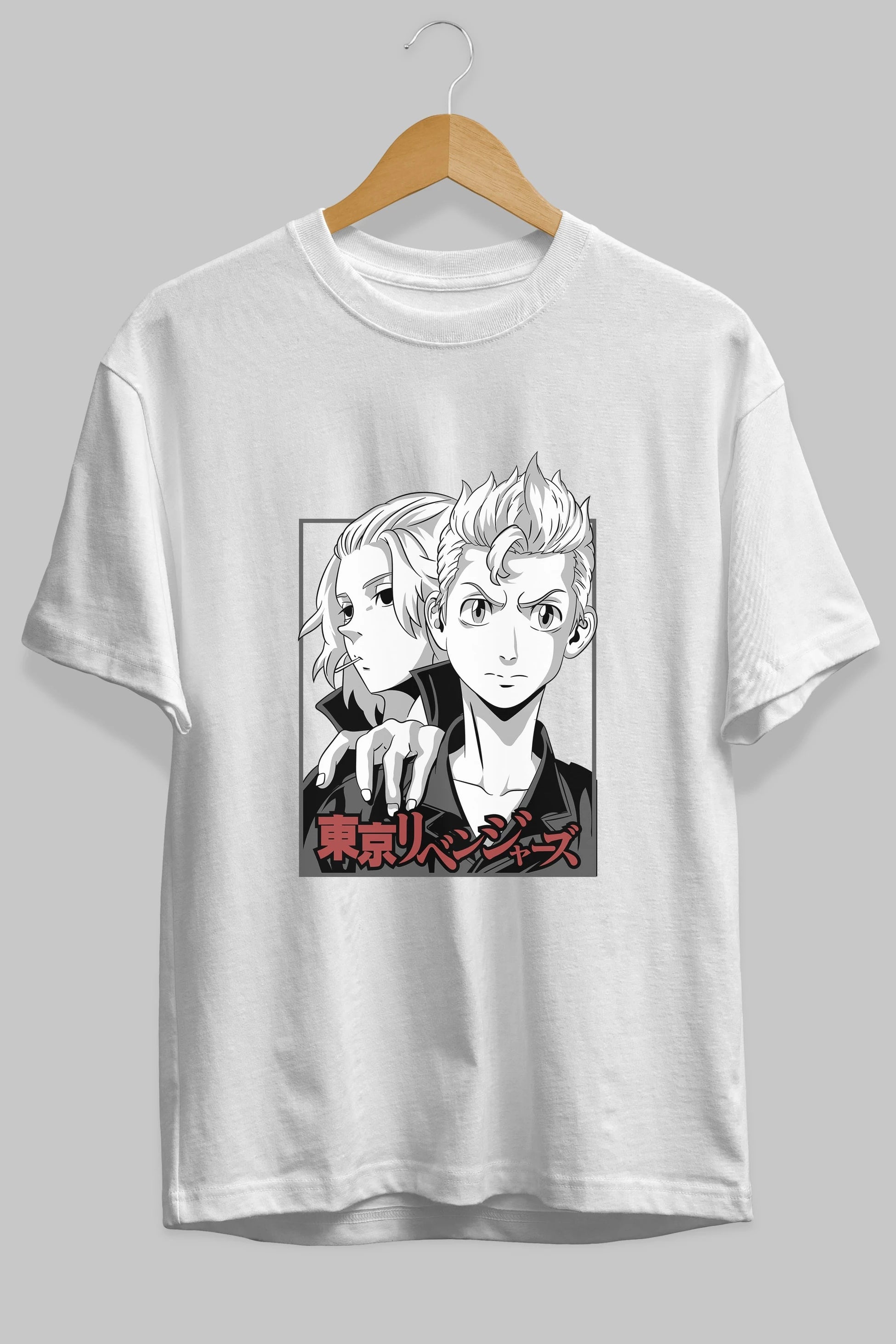 TOKYO REVENGERS Anime Ön Baskılı Oversize t-shirt %100 pamuk Erkek Kadın Unisex