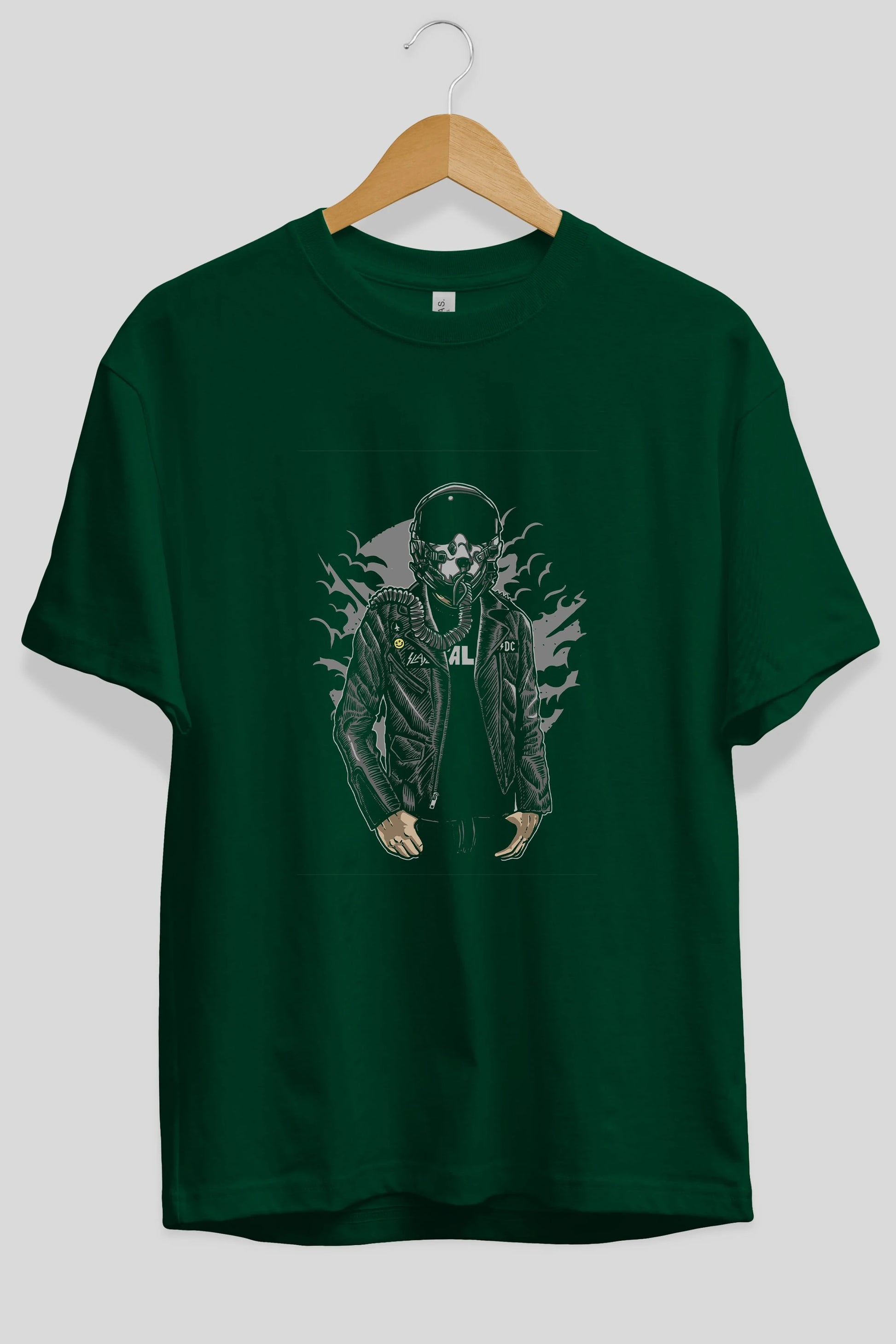 Sky Fighter Ön Baskılı Oversize t-shirt Erkek Kadın Unisex %100 Pamuk tişort
