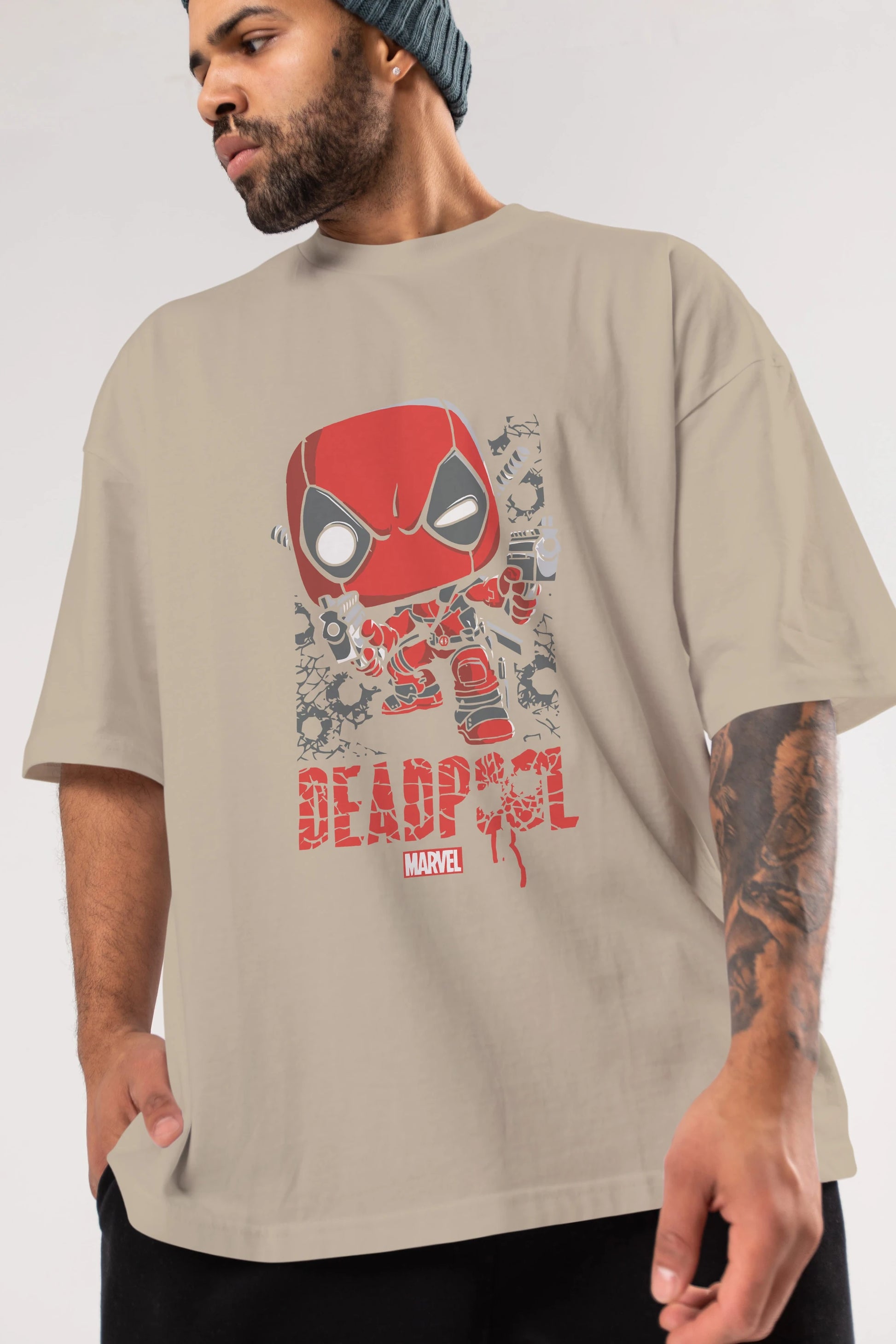 Deadpool (8) Ön Baskılı Oversize t-shirt Erkek Kadın Unisex %100 Pamuk Bisiklet Yaka tişort