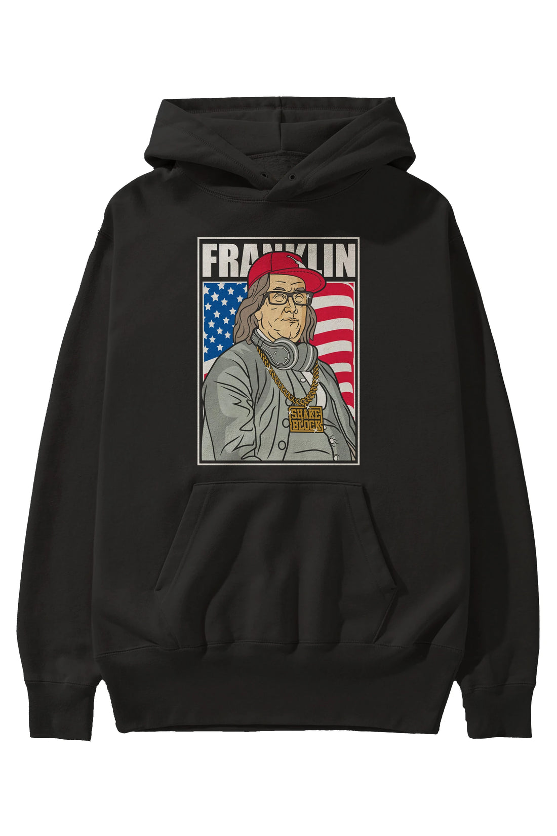 Franklin Rapper Ön Baskılı Hoodie Oversize Kapüşonlu Sweatshirt Erkek Kadın Unisex