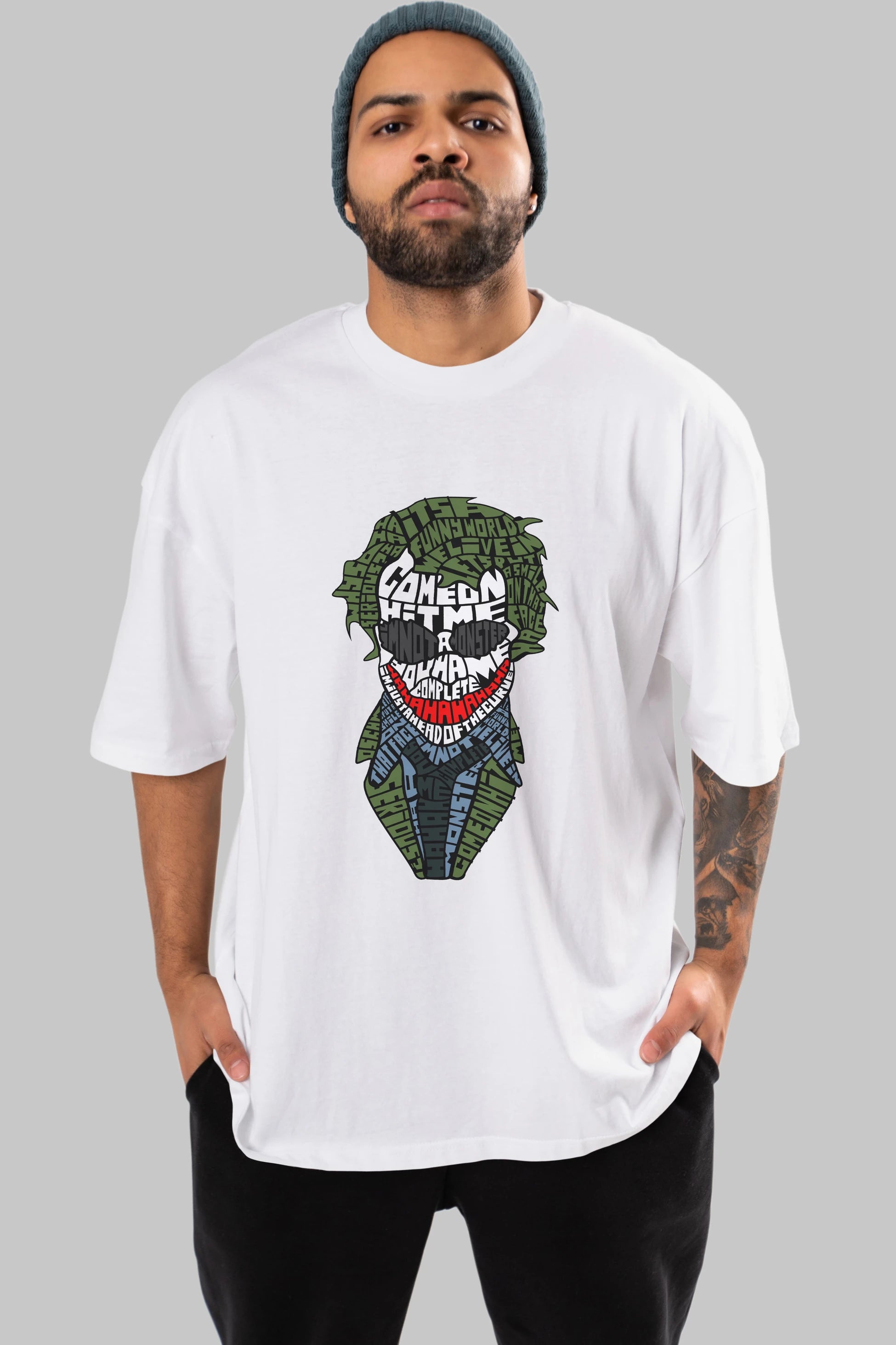 Why So Serious Ön Baskılı Oversize t-shirt %100 pamuk Erkek Kadın Unisex