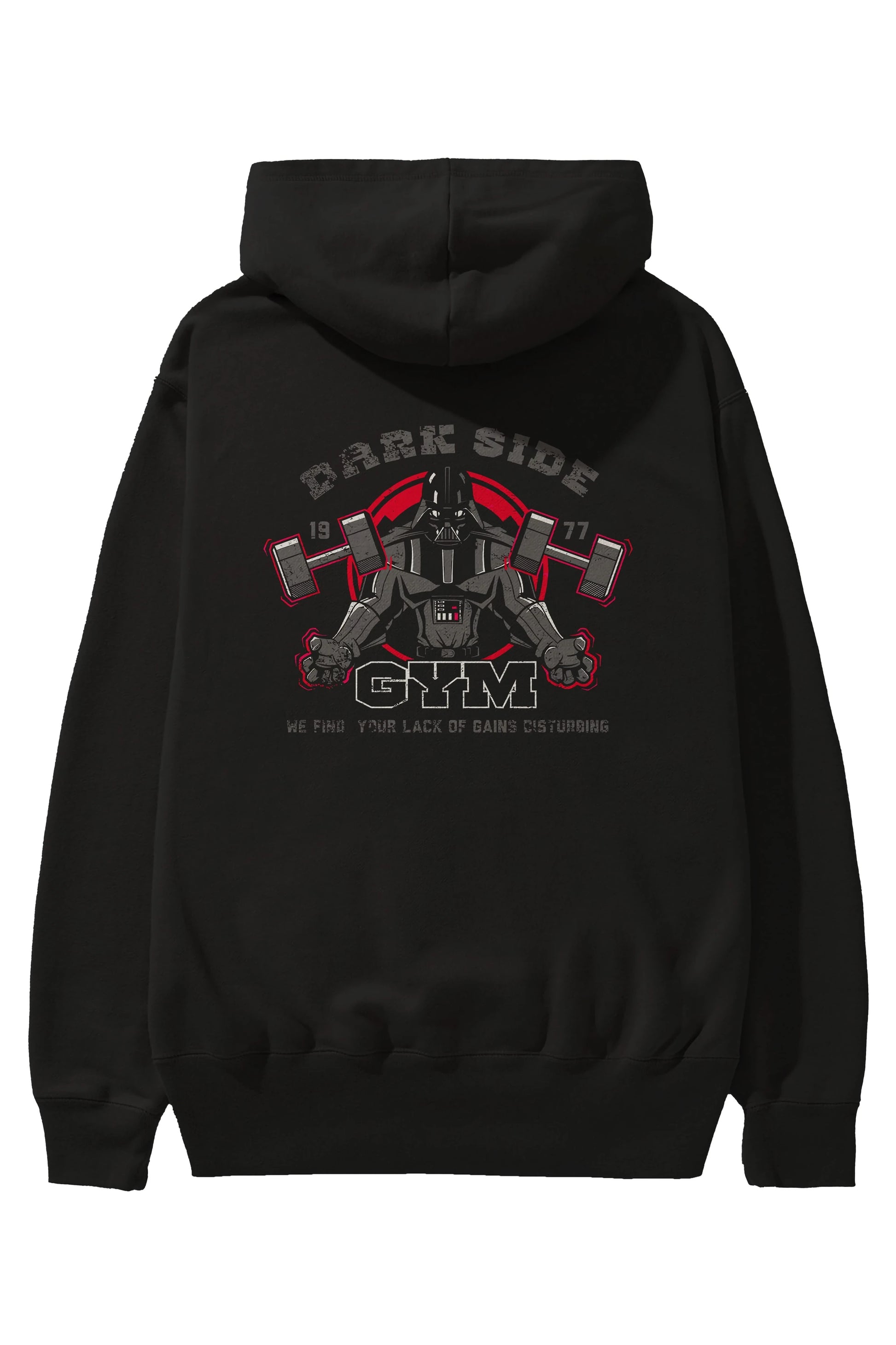 Darth Vader GYM Arka Baskılı Hoodie Oversize Kapüşonlu Sweatshirt Erkek Kadın Unisex