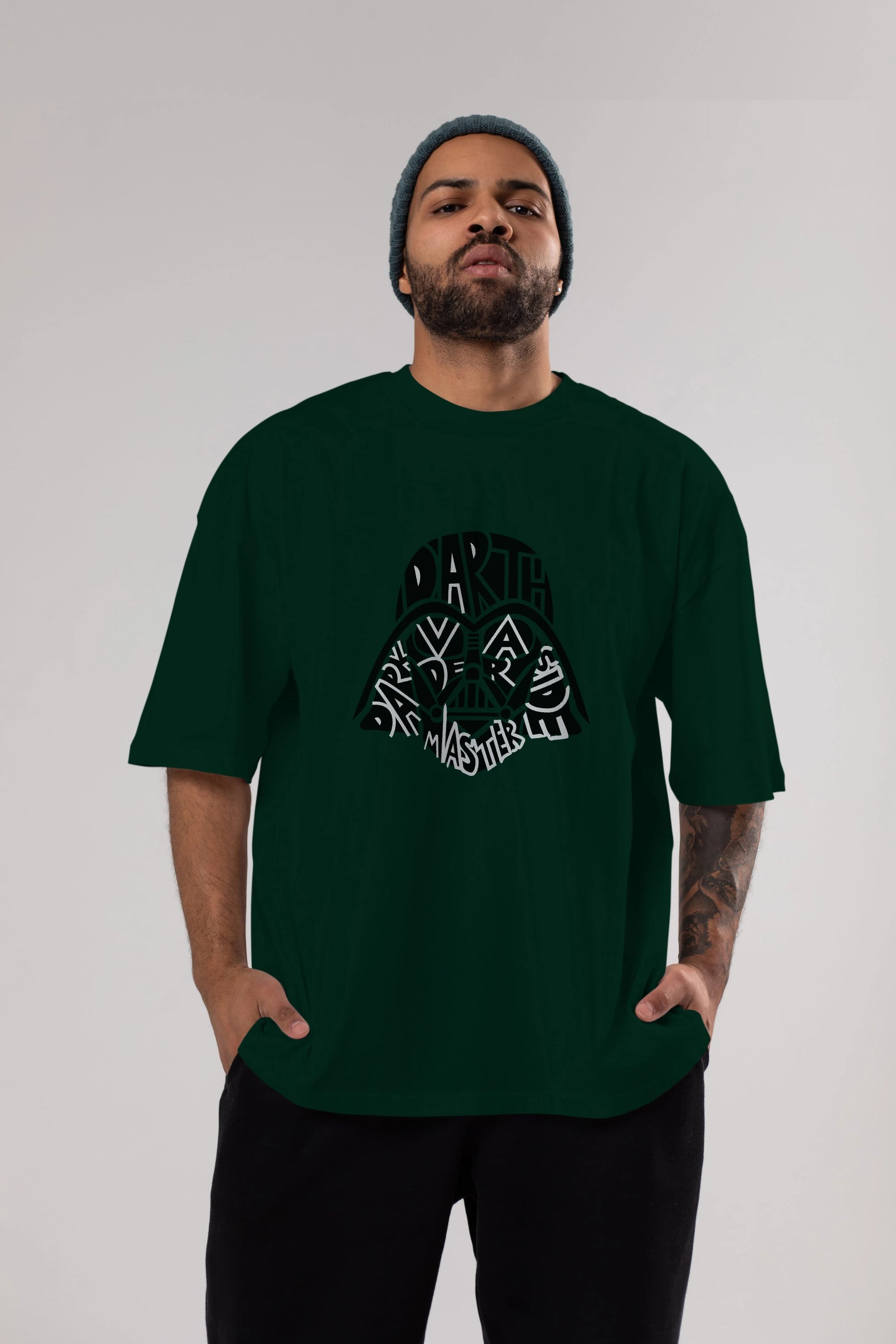 Darth Vader Ön Baskılı Oversize t-shirt %100 pamuk Erkek Kadın Unisex