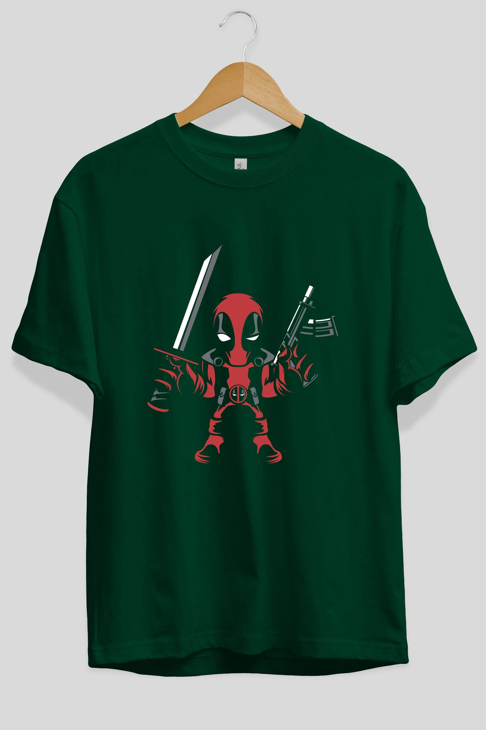 Deadpool (11) Ön Baskılı Oversize t-shirt Erkek Kadın Unisex %100 Pamuk Bisiklet Yaka tişort