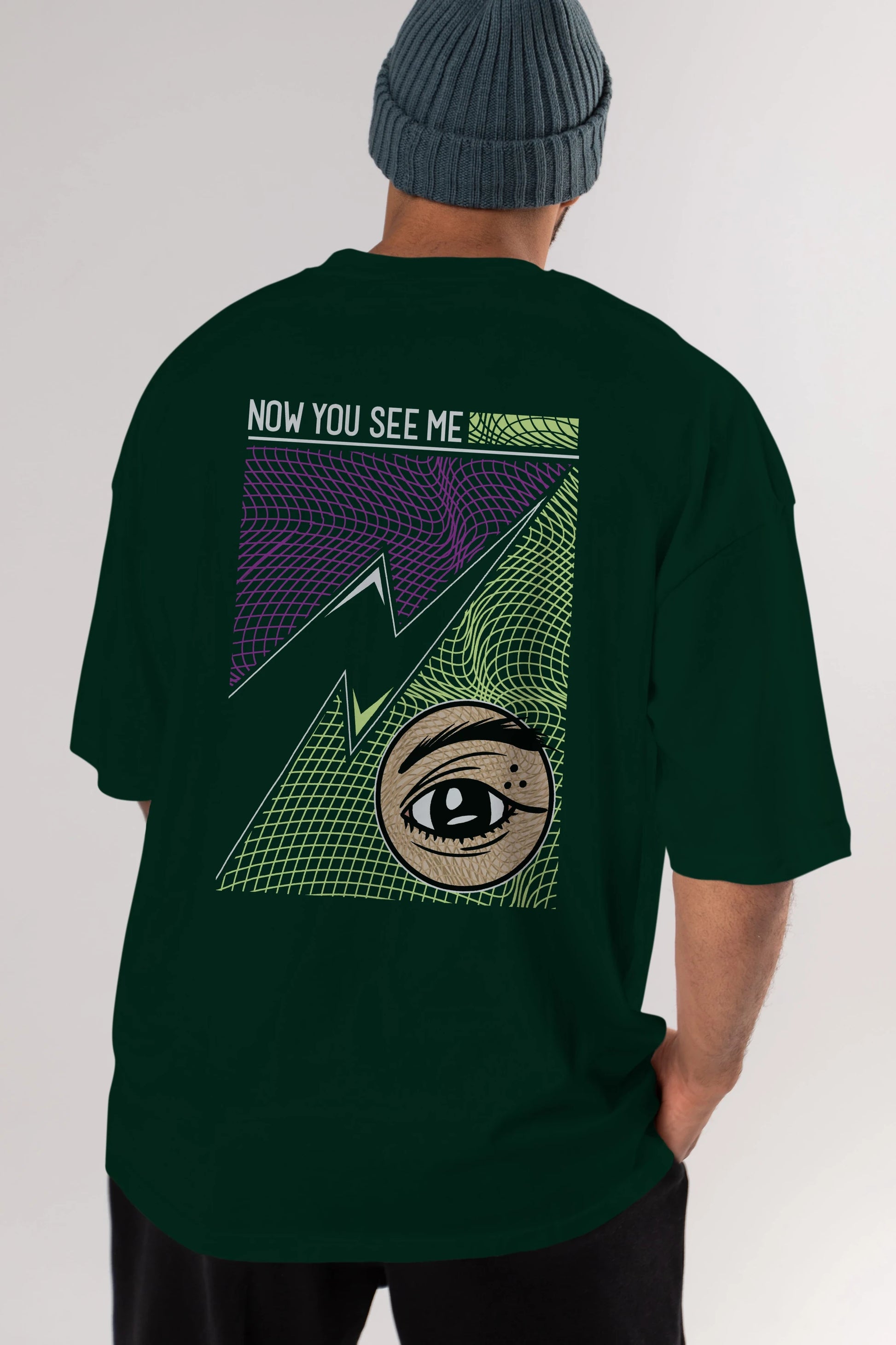 Now You See Me Arka Baskılı Oversize t-shirt Erkek Kadın Unisex