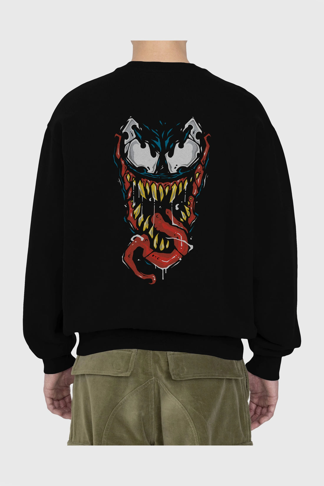 Venom (15) Arka Baskılı Oversize Sweatshirt Erkek Kadın Unisex