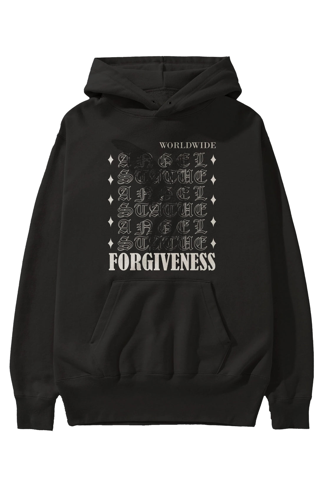 Angel Forgiveness Ön Baskılı Hoodie Oversize Kapüşonlu Sweatshirt Erkek Kadın Unisex