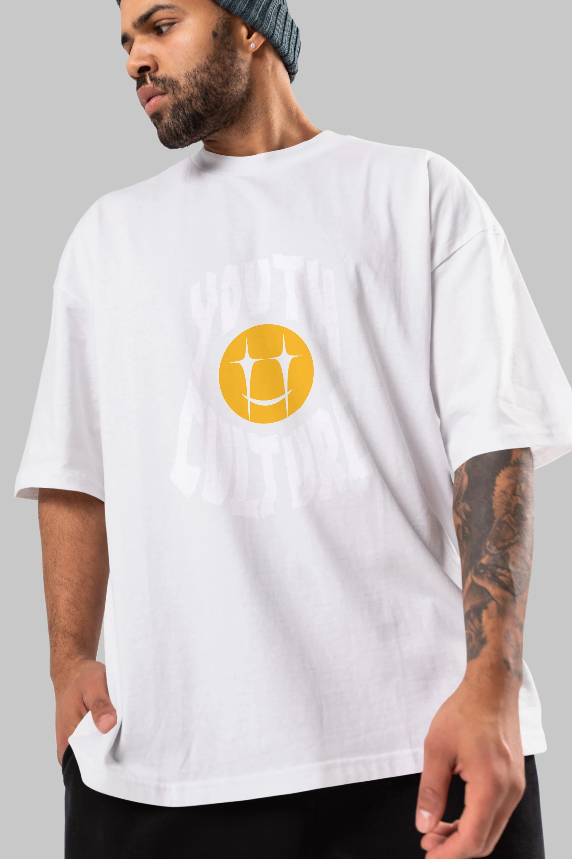 Youth Culture Ön Baskılı Oversize t-shirt Erkek Kadın Unisex