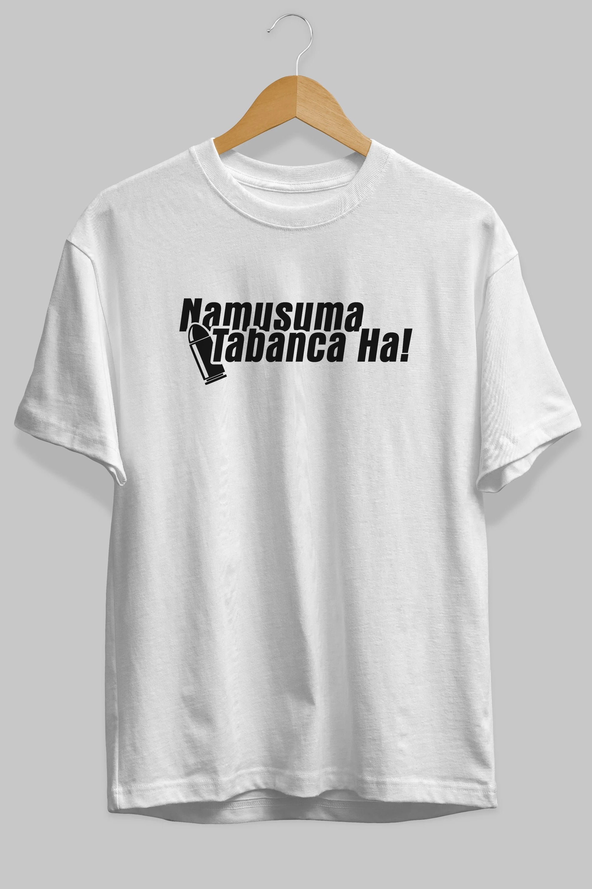 Namusuma Tabanca Ön Baskılı Oversize t-shirt %100 pamuk Erkek Kadın Unisex
