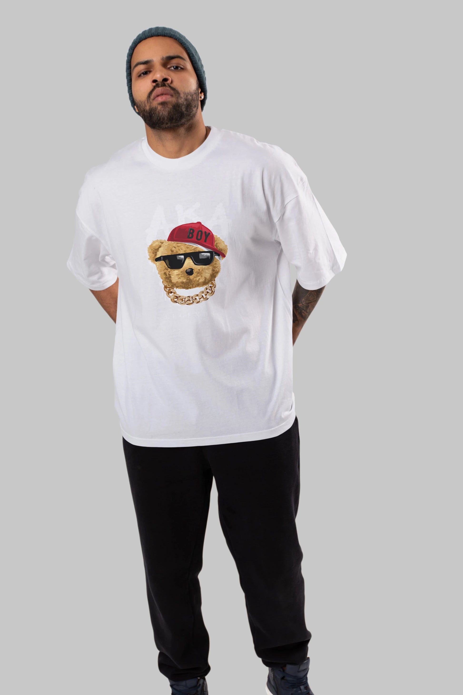 Teddy Bear Legends Ön Baskılı Oversize t-shirt Erkek Kadın Unisex %100 Pamuk