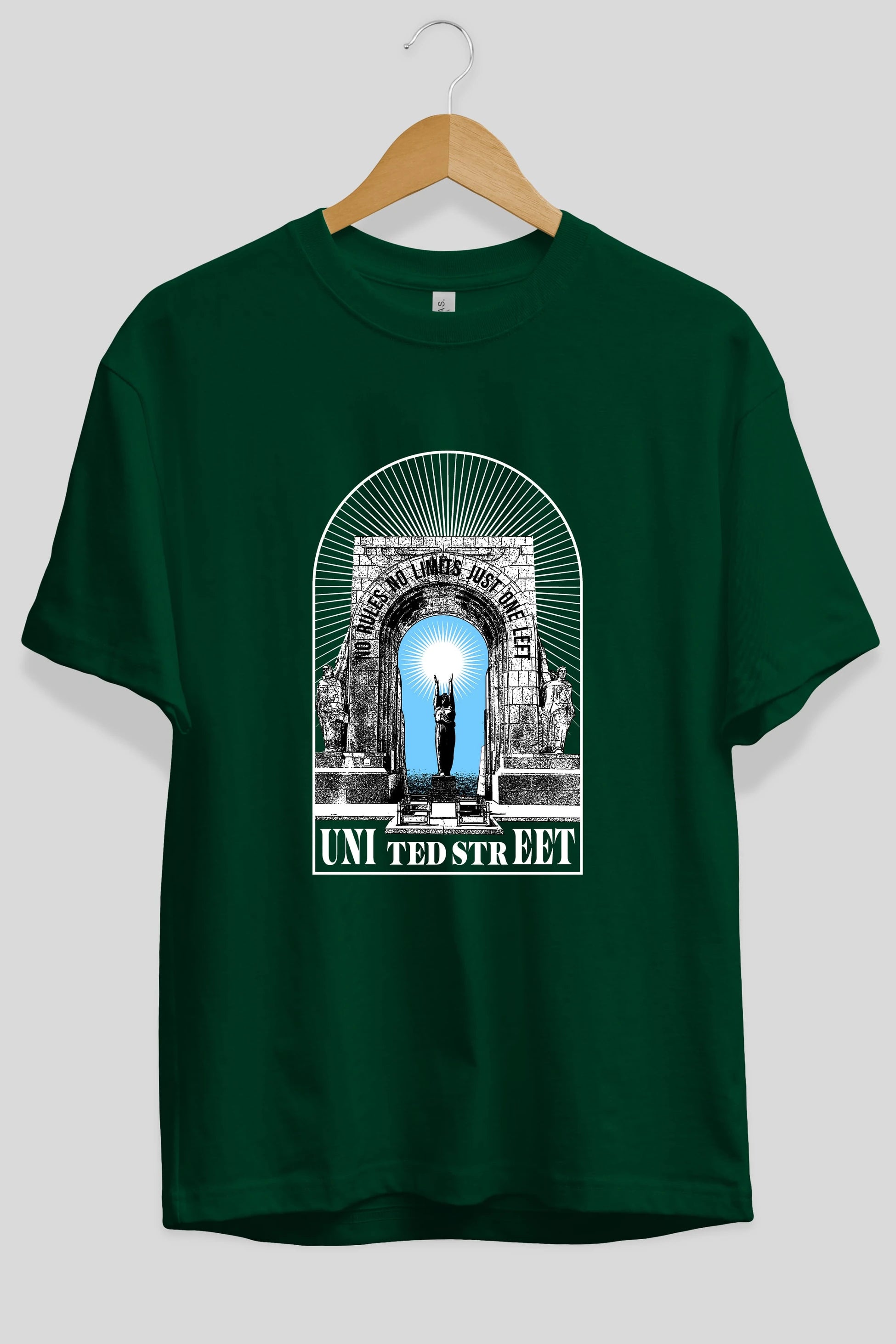No Rules No Limits Ön Baskılı Oversize t-shirt Erkek Kadın Unisex