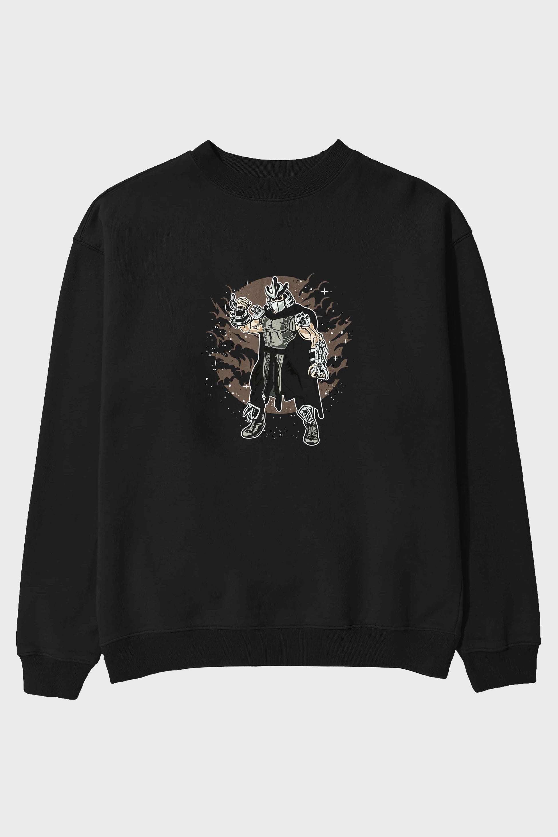 SHREDDER Ön Baskılı Oversize Sweatshirt Erkek Kadın Unisex