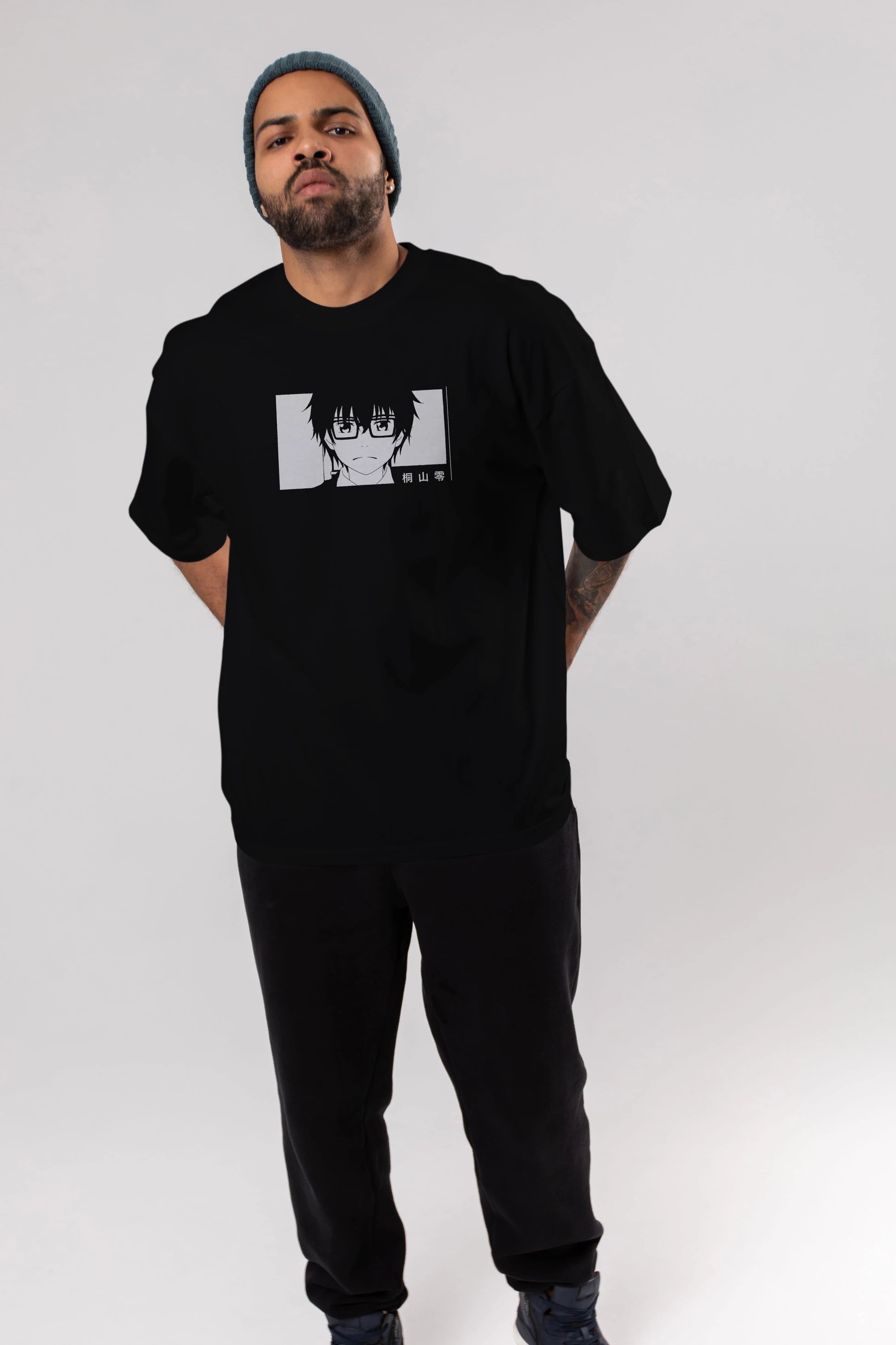 Rei Kiriyama 3 Anime Ön Baskılı Oversize t-shirt %100 pamuk Erkek Kadın Unisex