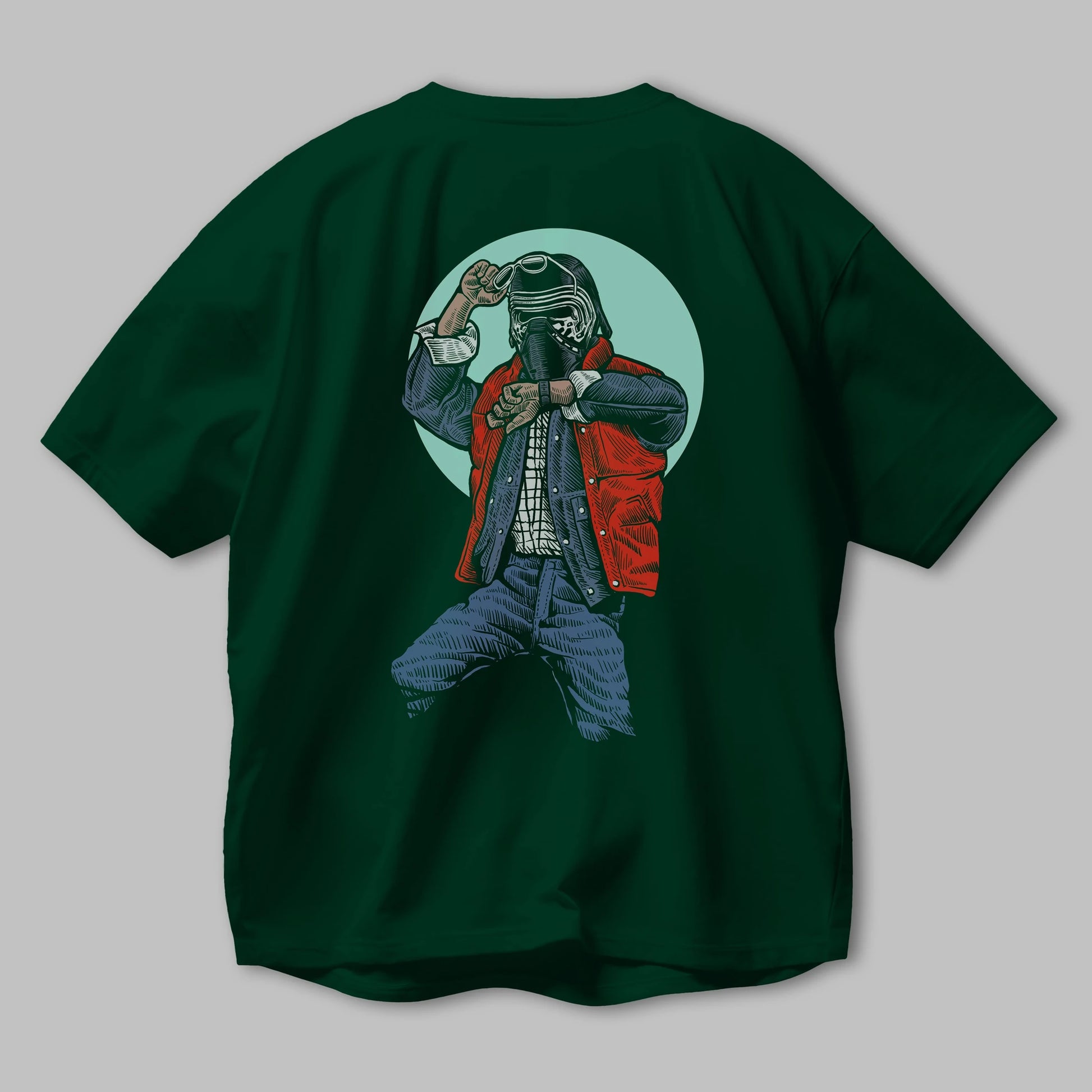 Kylo Mcfly Arka Baskılı Oversize t-shirt Erkek Kadın Unisex %100 Pamuk