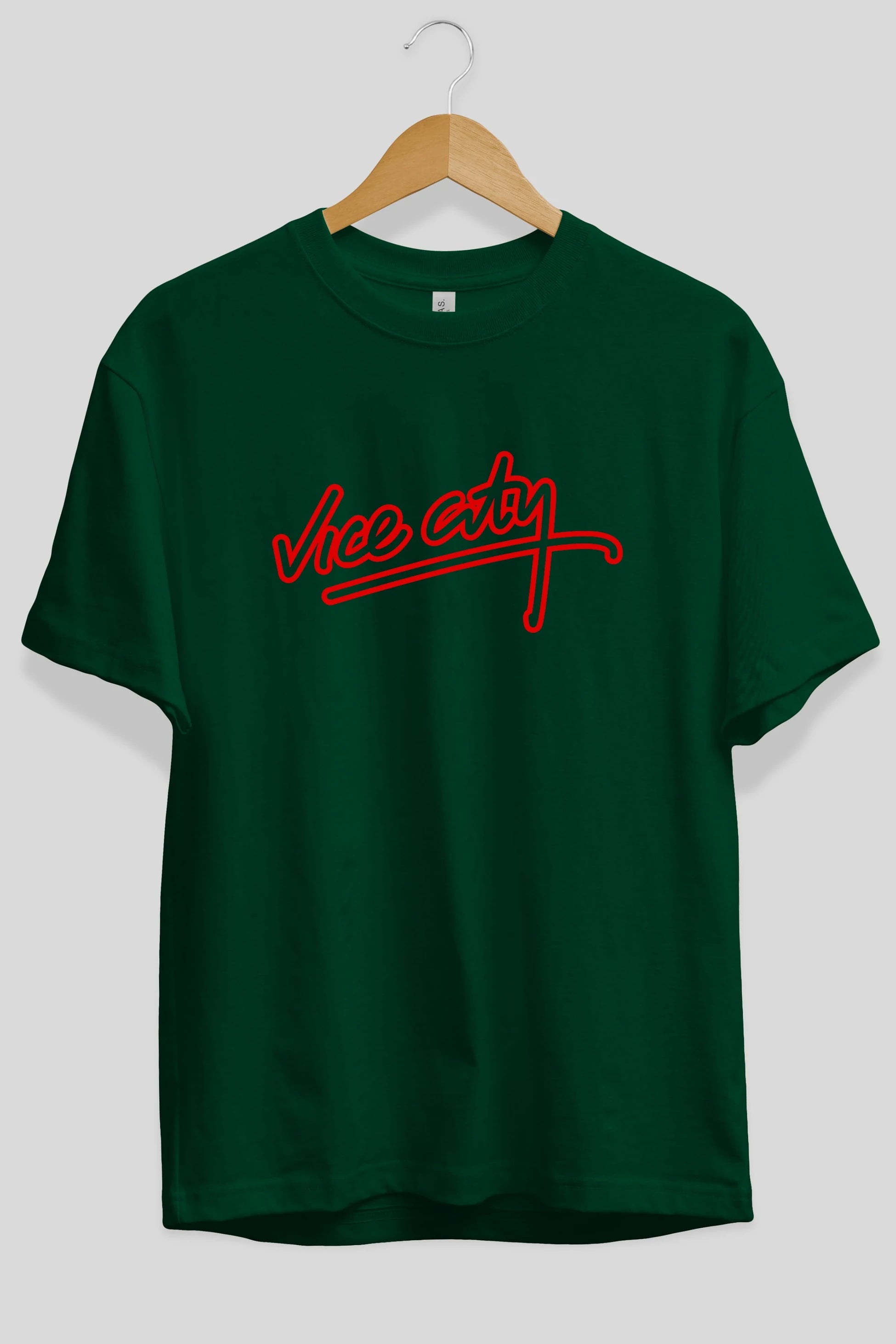 Vice City Ön Baskılı Oversize t-shirt %100 pamuk Erkek Kadın Unisex