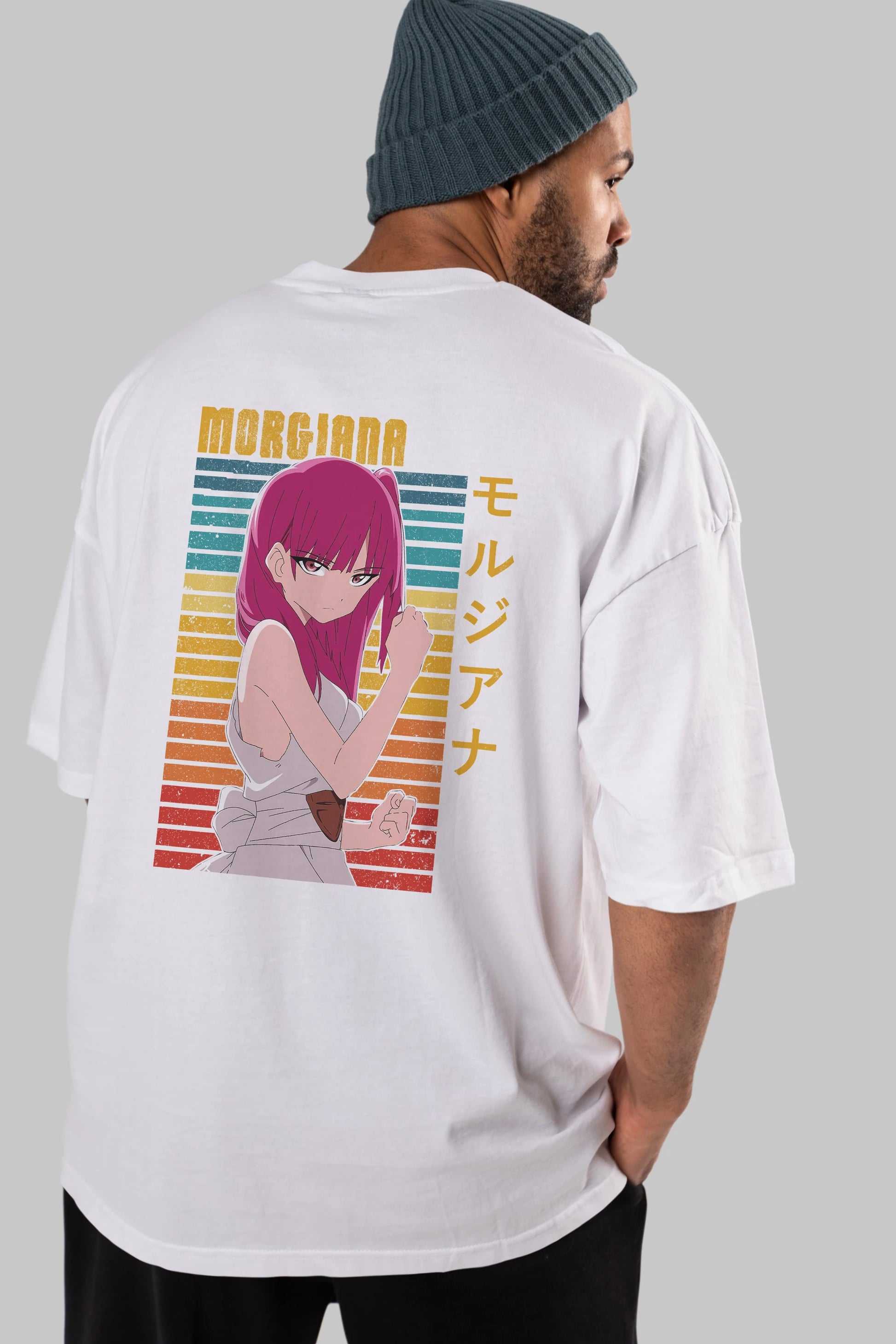 Morgiana 3 Anime Arka Baskılı Oversize t-shirt Erkek Kadın Unisex