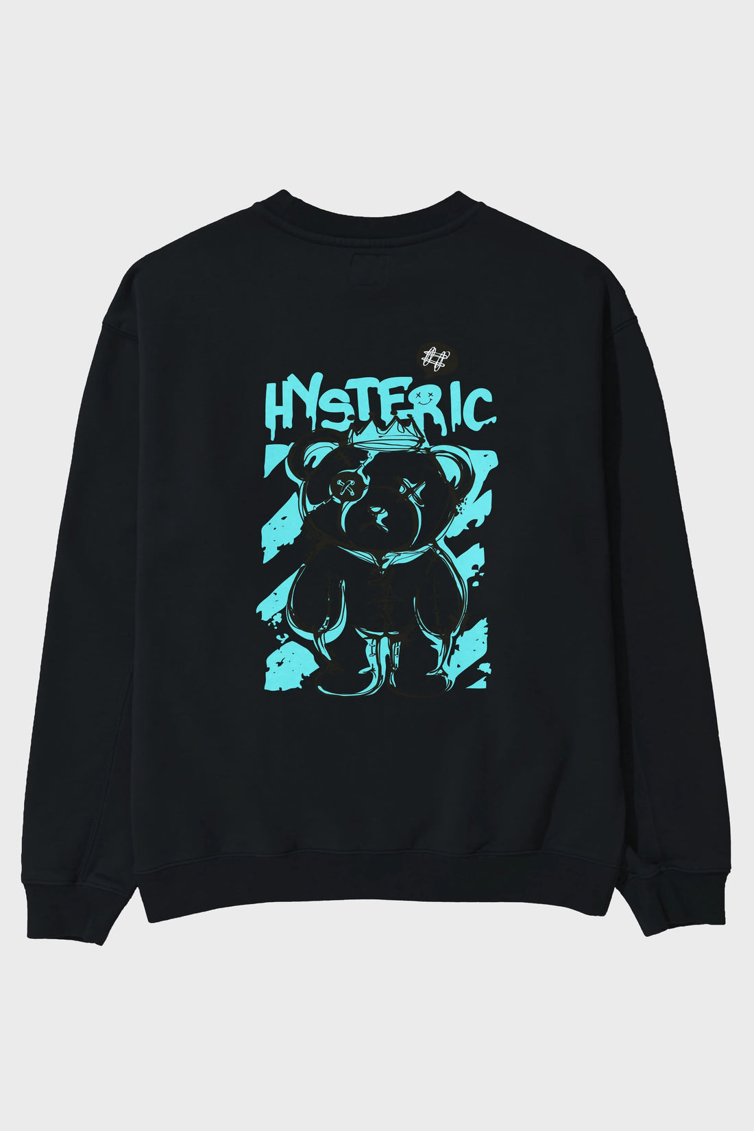 Hysteric Bear Arka Baskılı Oversize Sweatshirt Erkek Kadın Unisex