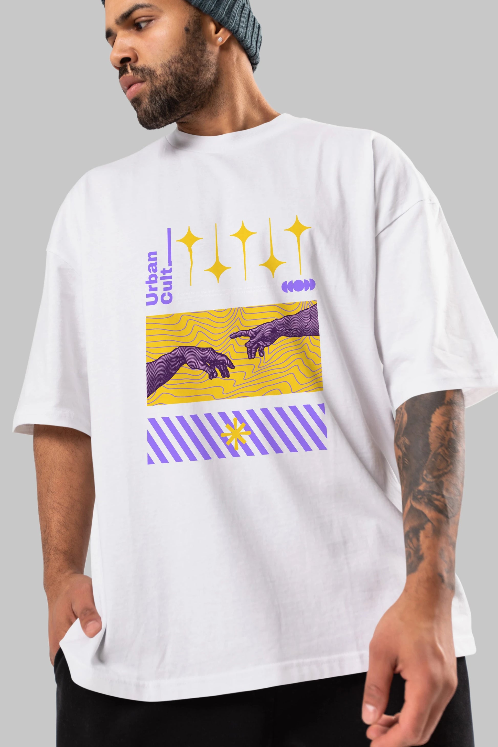 Urban Cult Ön Baskılı Oversize t-shirt Erkek Kadın Unisex
