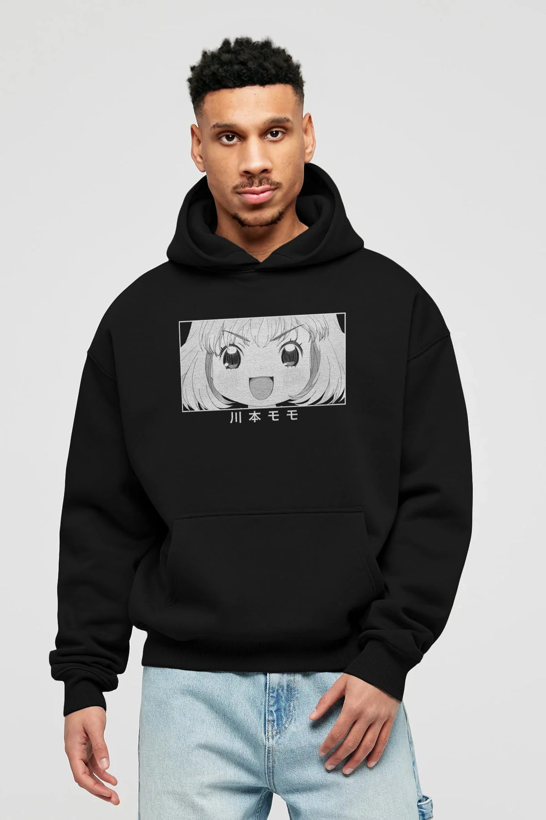 Momo Kawamoto 1 Anime Ön Baskılı Hoodie Oversize Kapüşonlu Sweatshirt Erkek Kadın Unisex