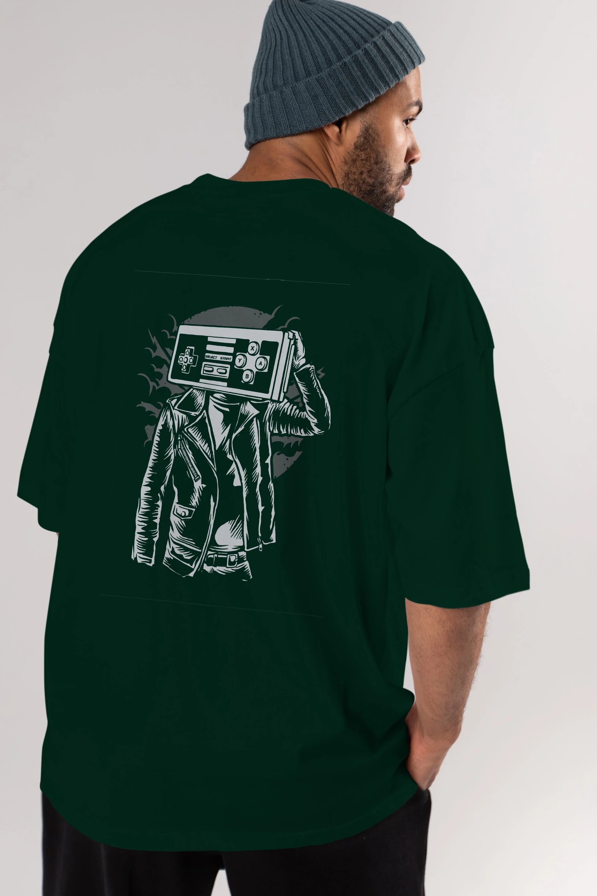 Street Gamers Arka Baskılı Oversize t-shirt Erkek Kadın Unisex %100 Pamuk
