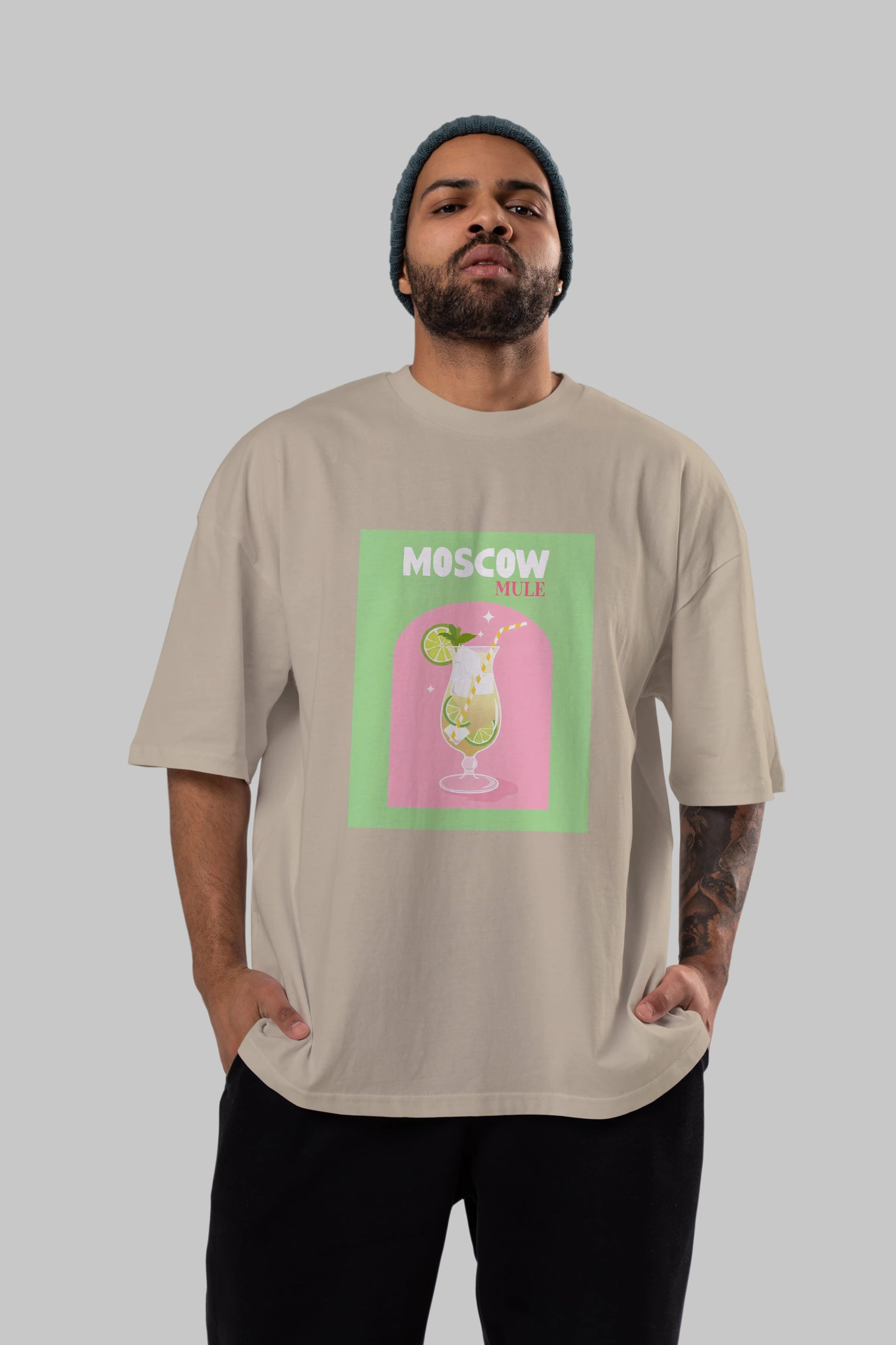 Moscow Mule 5 Ön Baskılı Oversize t-shirt Erkek Kadın Unisex %100 Pamuk Bisiklet Yaka tişort