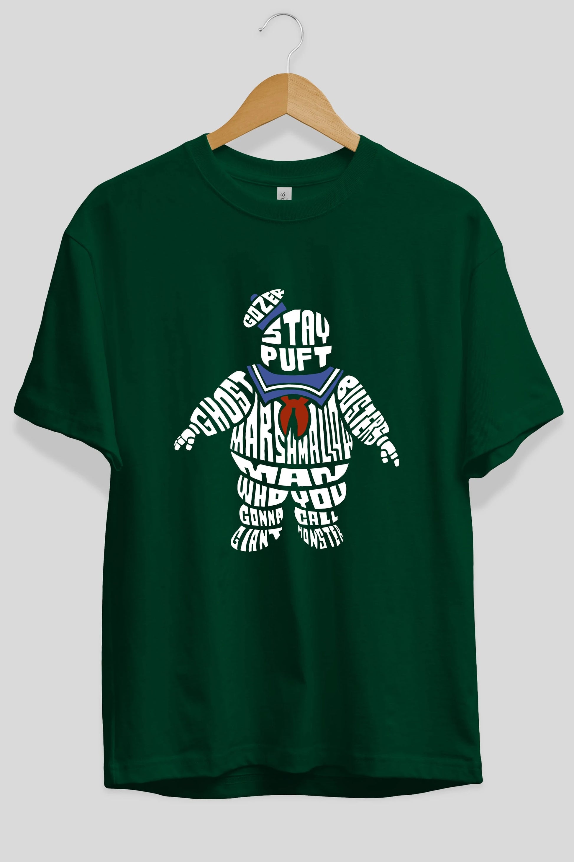 Stay Puft Ön Baskılı Oversize t-shirt %100 pamuk Erkek Kadın Unisex