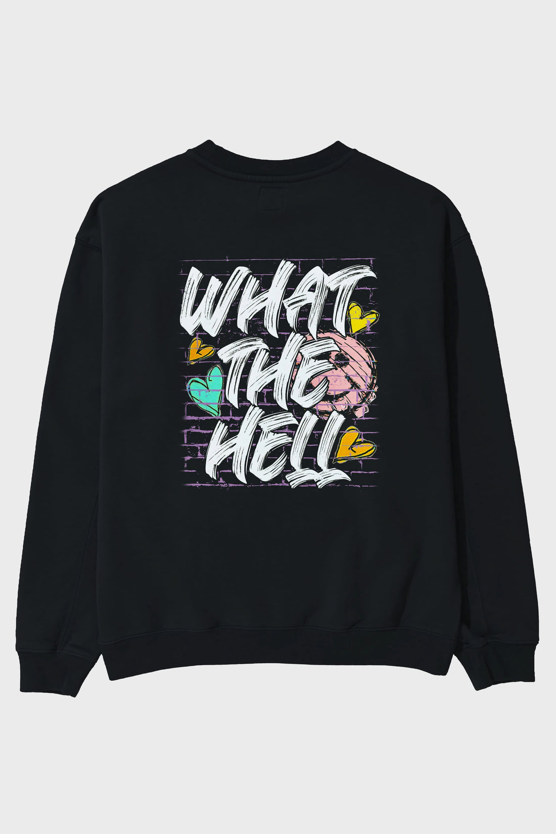 What The Hell Arka Baskılı Oversize Sweatshirt Erkek Kadın Unisex