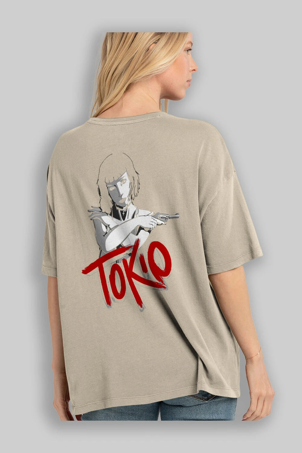 La Casa De Papel (10) Arka Baskılı Oversize t-shirt Erkek Kadın Unisex %100 Pamuk Bisiklet Yaka tişort