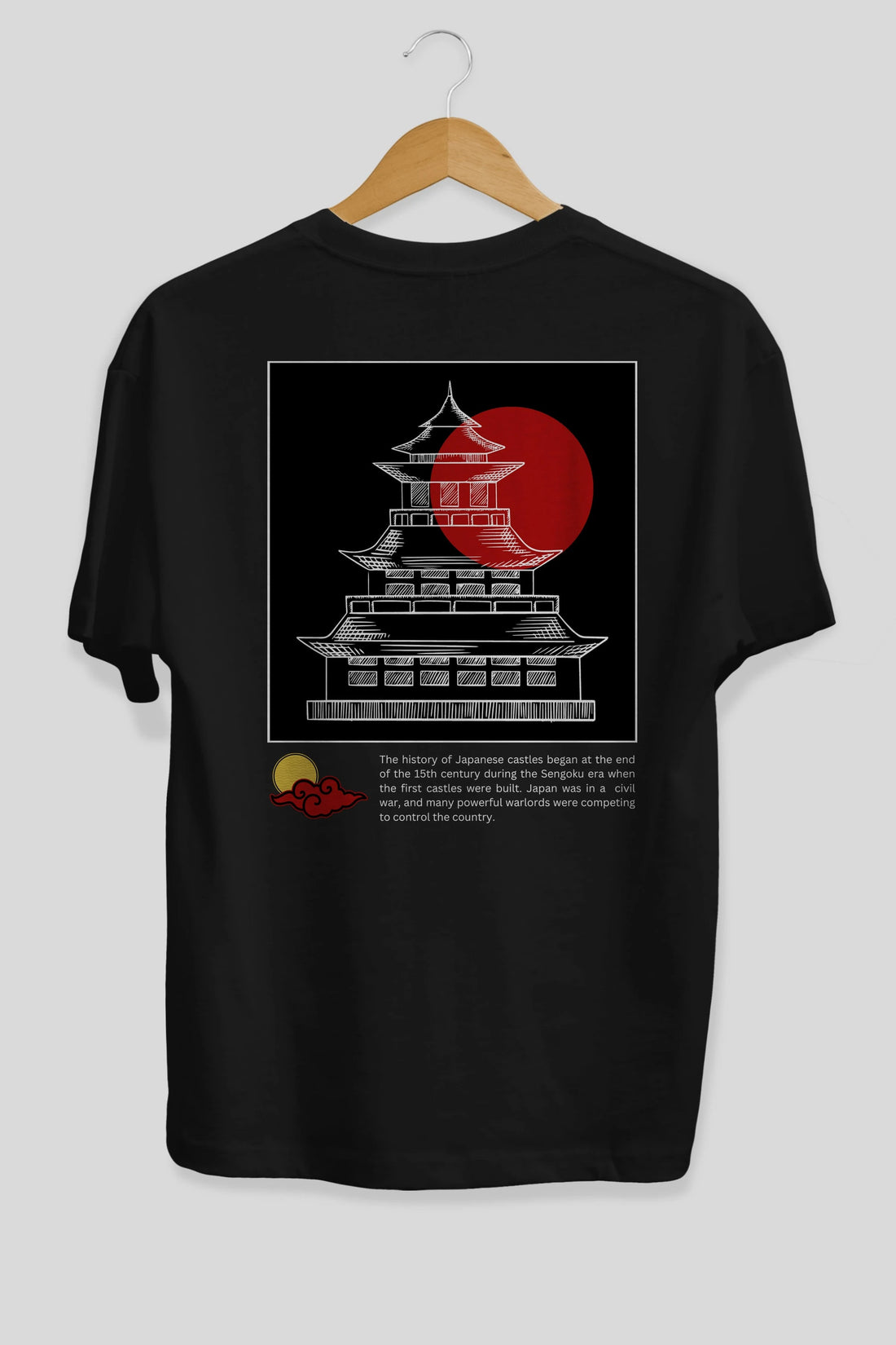 Japan Streetwear Arka Baskılı Oversize t-shirt Erkek Kadın Unisex