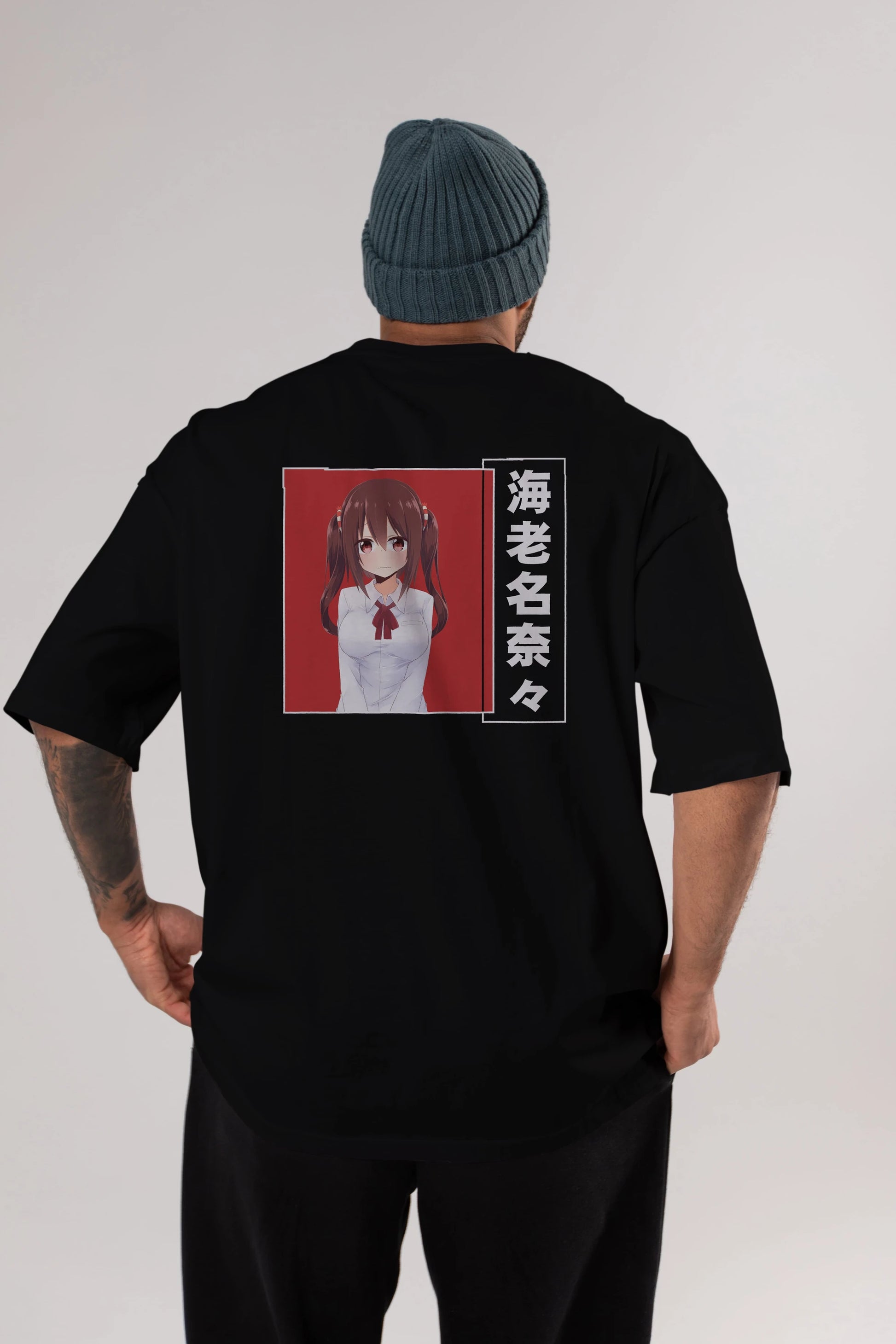 Nana Ebina 1 Anime Arka Baskılı Oversize t-shirt Erkek Kadın Unisex