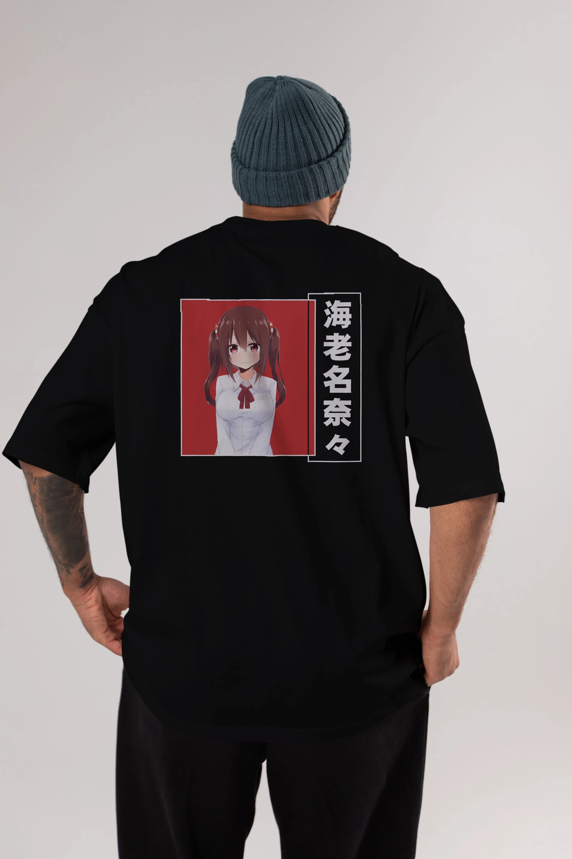 Nana Ebina 1 Anime Arka Baskılı Oversize t-shirt Erkek Kadın Unisex