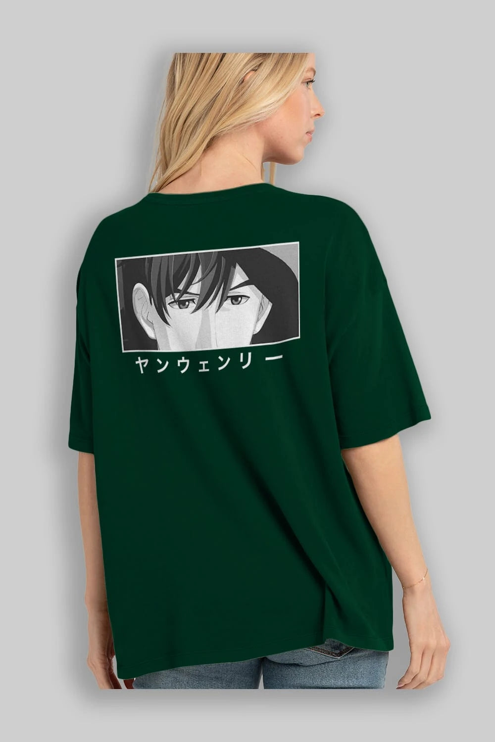 Wen-li Yang 1 Anime Arka Baskılı Oversize t-shirt Erkek Kadın Unisex