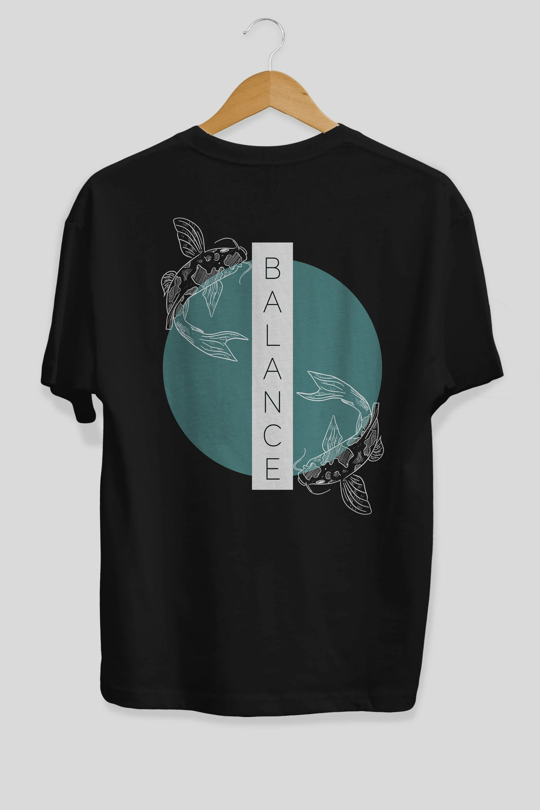 Balance 2 Yazılı Arka Baskılı Oversize t-shirt Erkek Kadın Unisex