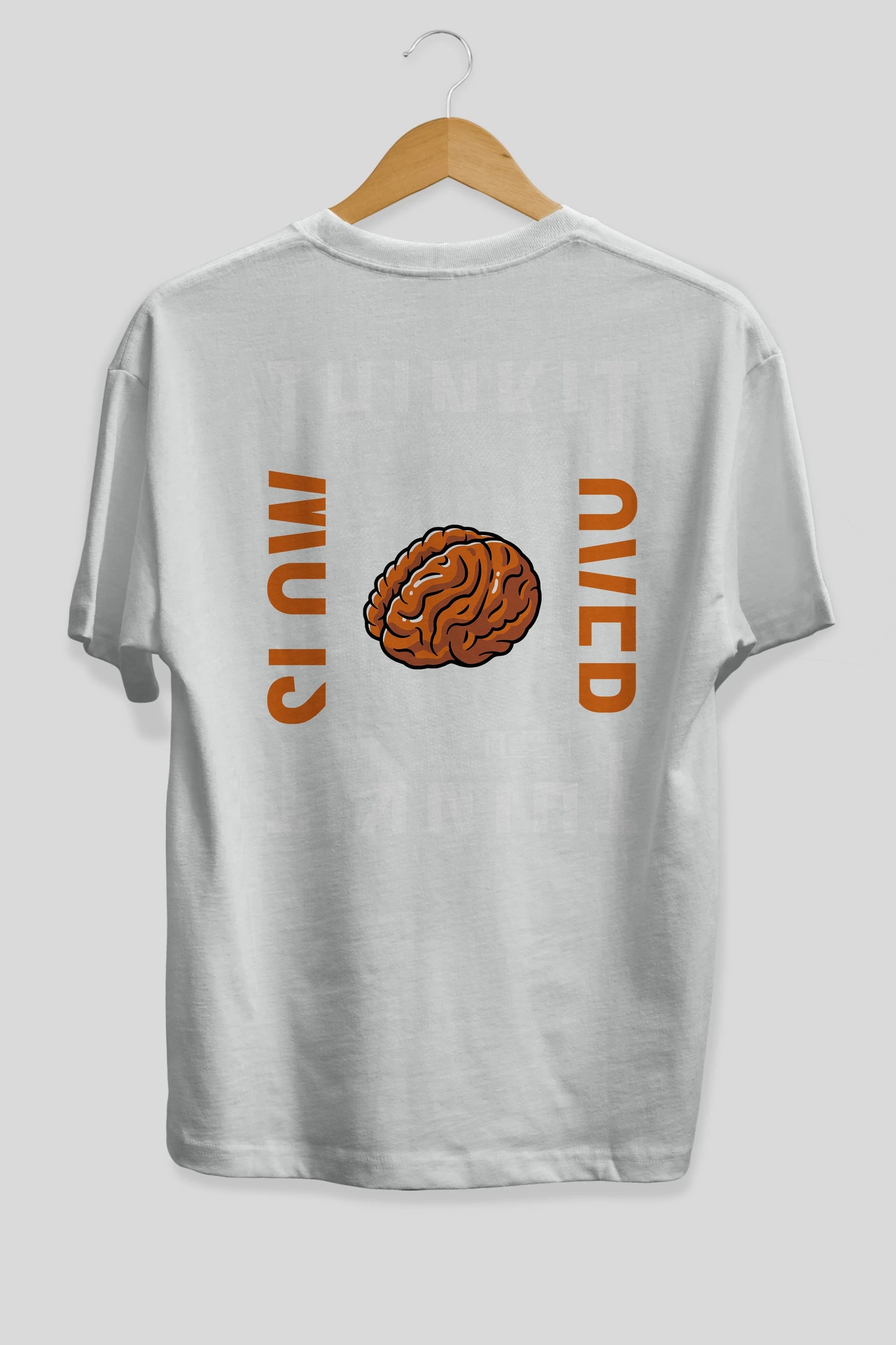 Think it Arka Baskılı Oversize t-shirt Erkek Kadın Unisex