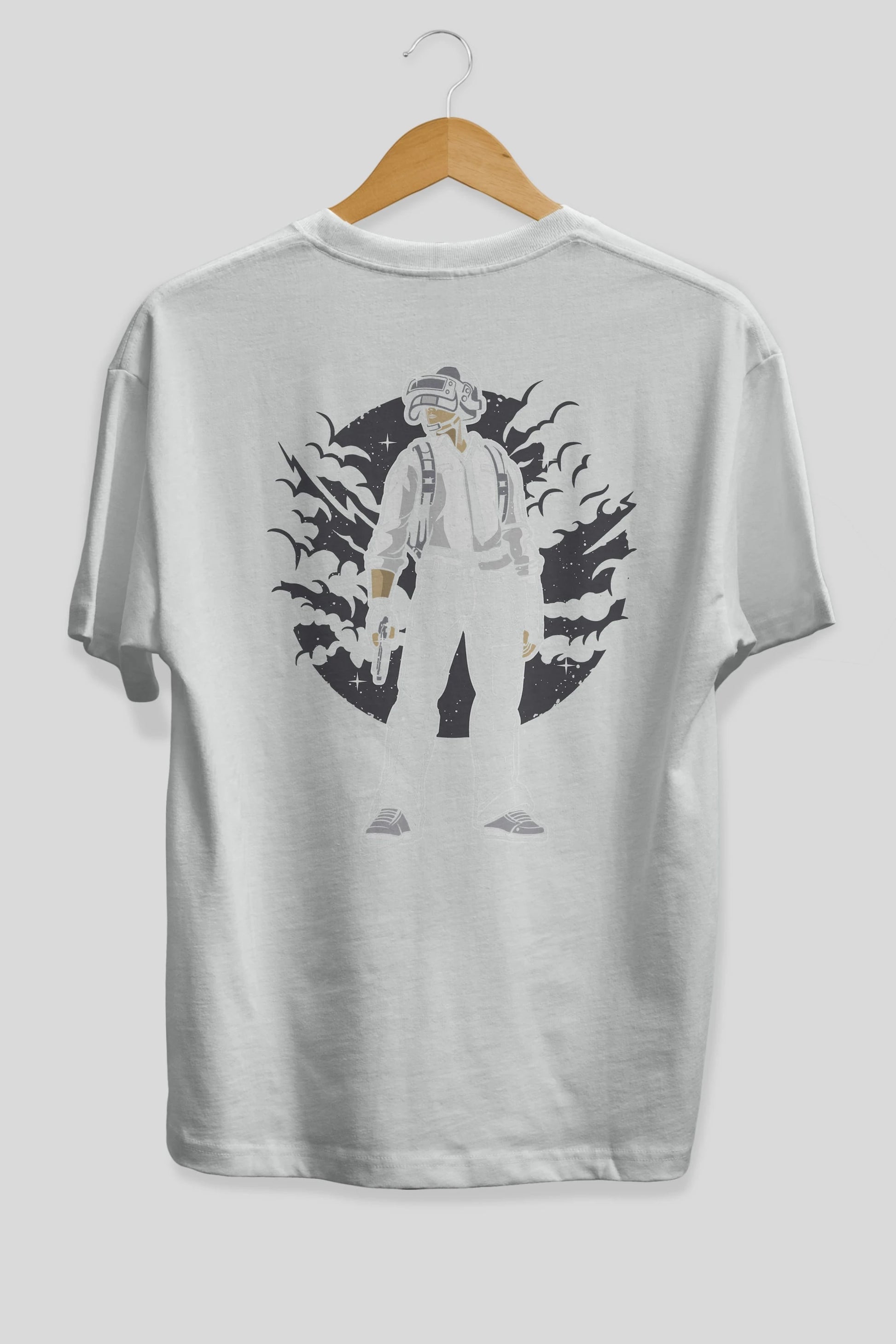 PUBG Arka Baskılı Oversize t-shirt Erkek Kadın Unisex %100 Pamuk