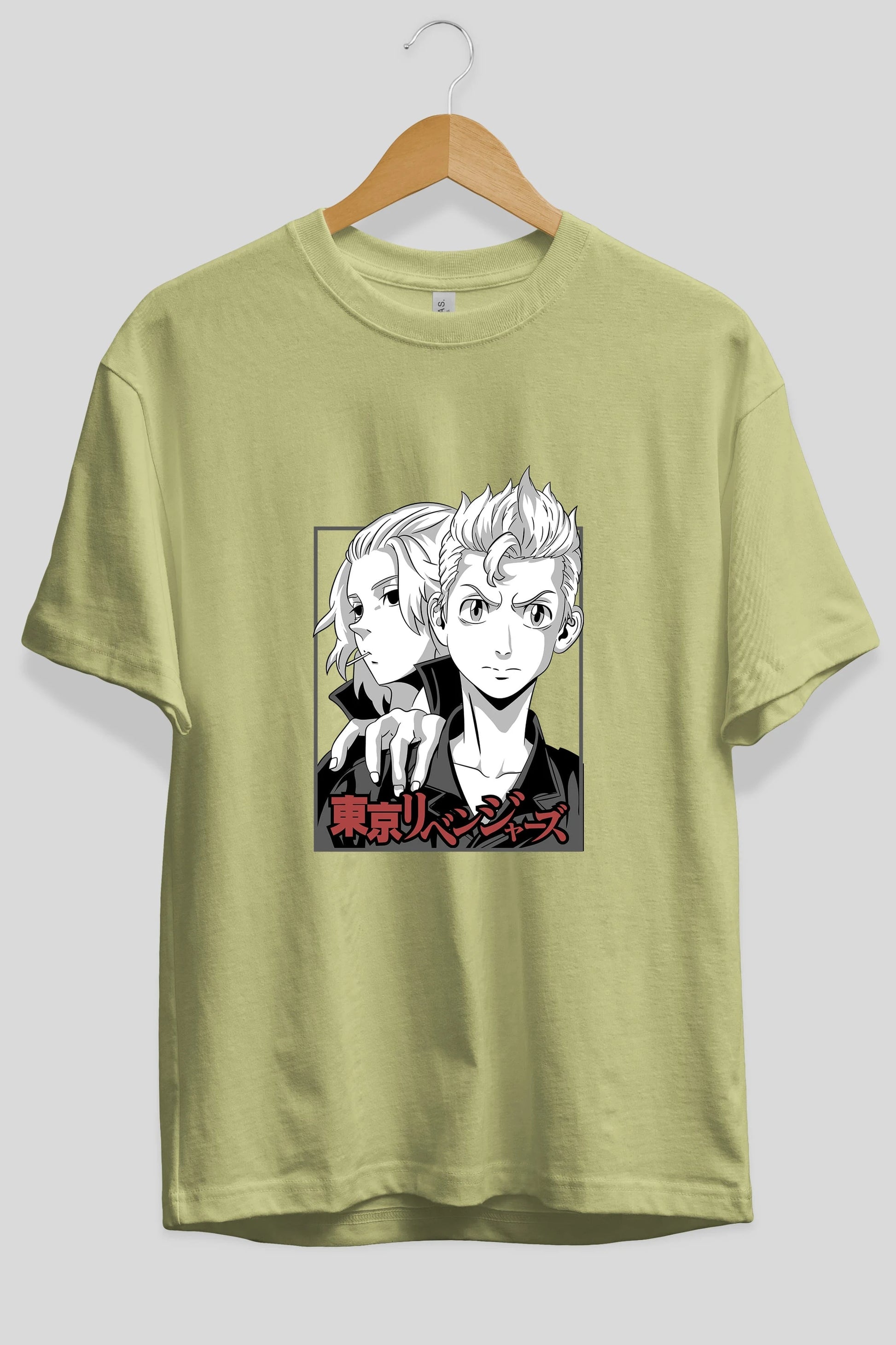 TOKYO REVENGERS Anime Ön Baskılı Oversize t-shirt %100 pamuk Erkek Kadın Unisex