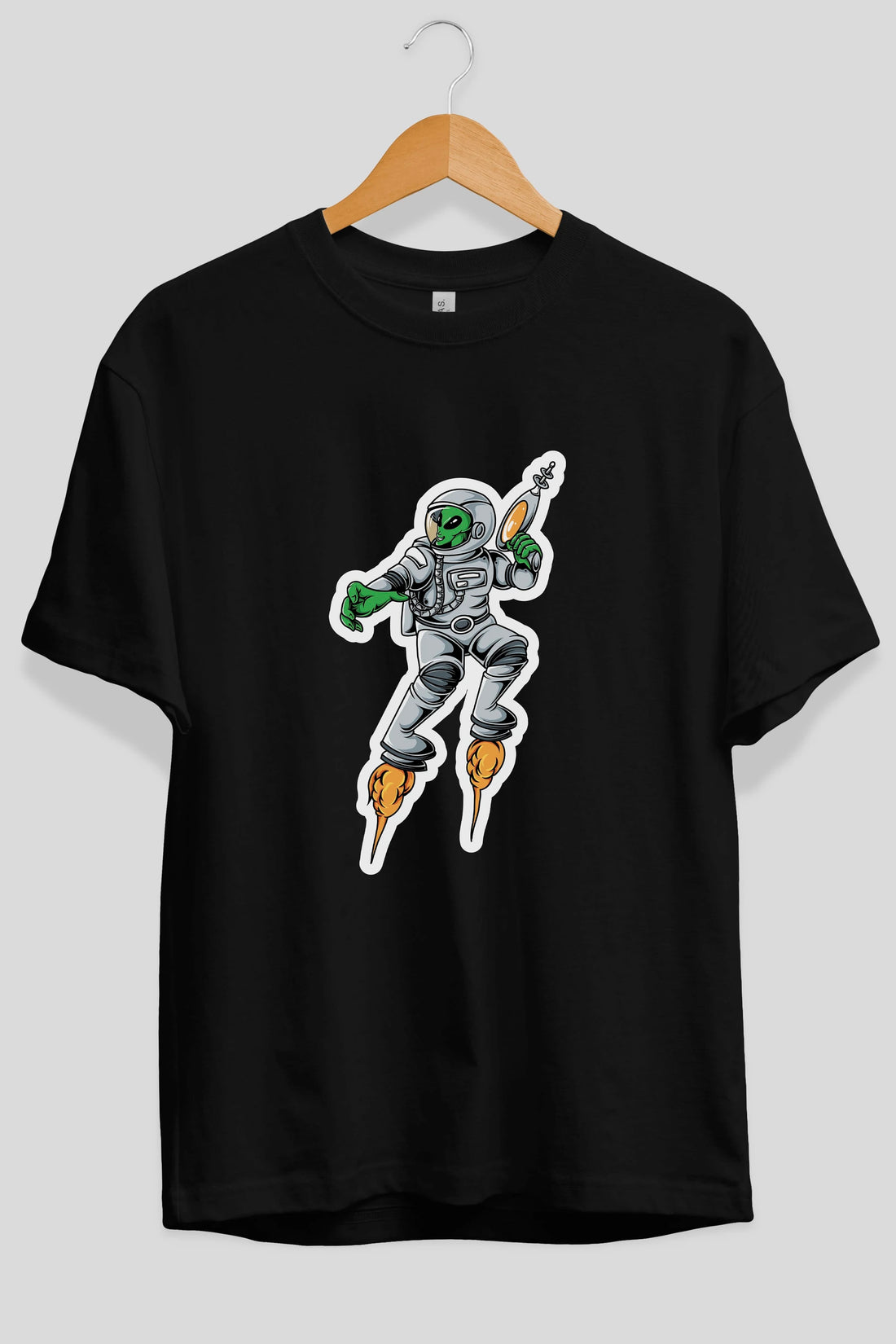 Alien Wars Sticker Ön Baskılı Oversize t-shirt Erkek Kadın Unisex