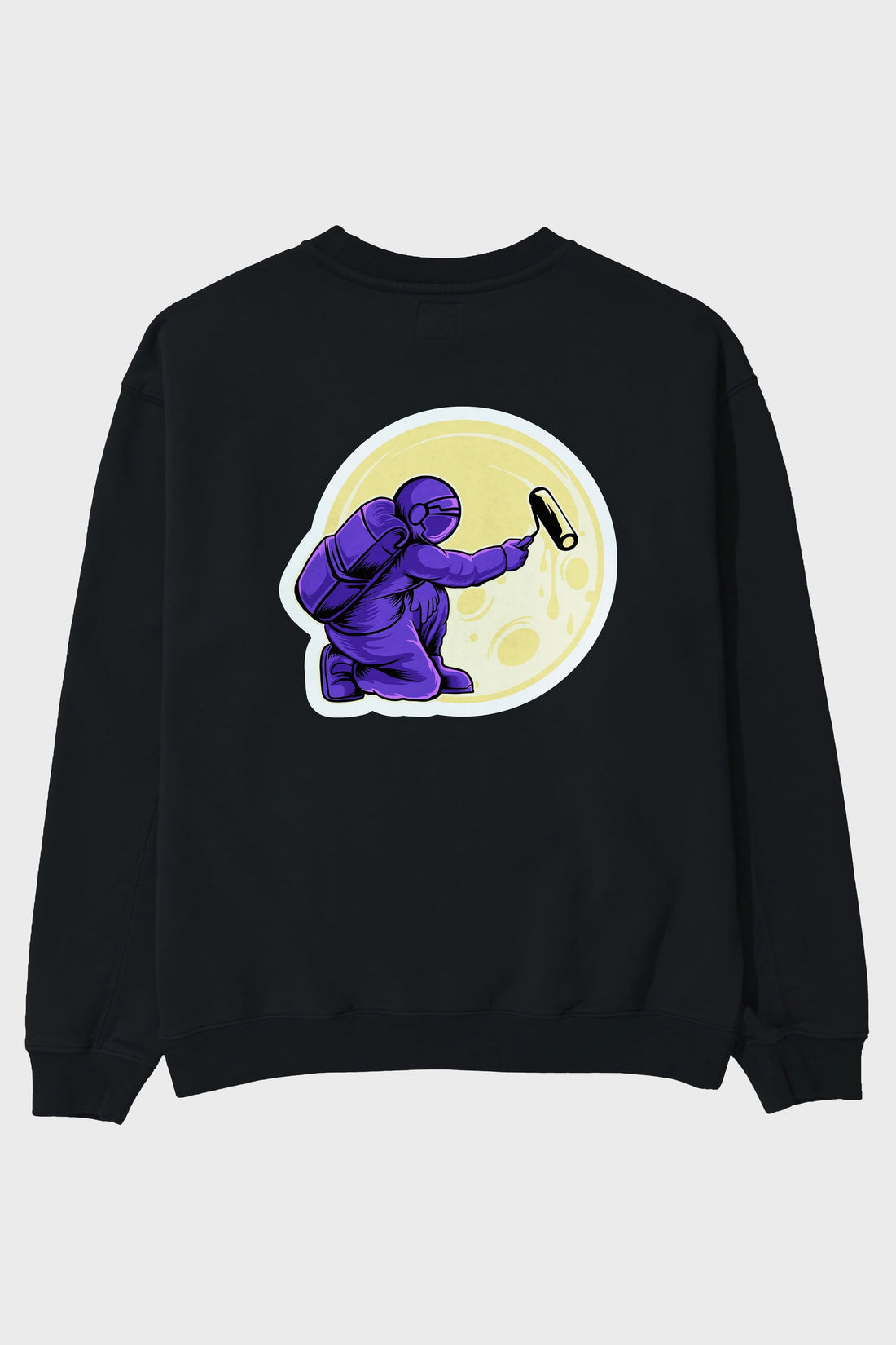 Astropaint Sticker Arka Baskılı Oversize Sweatshirt Erkek Kadın Unisex