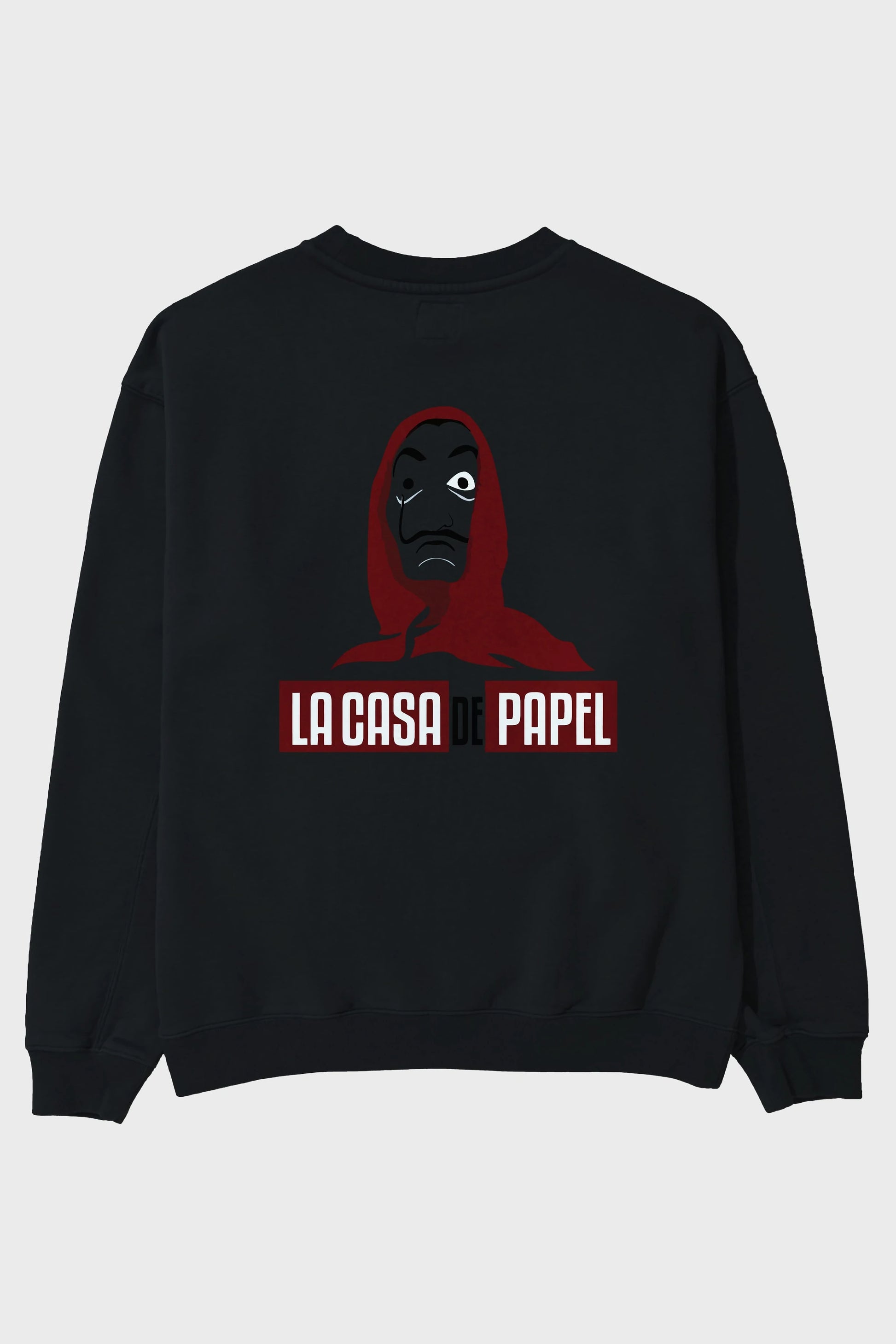 La Casa De Papel (1) Arka Baskılı Oversize Sweatshirt Erkek Kadın Unisex