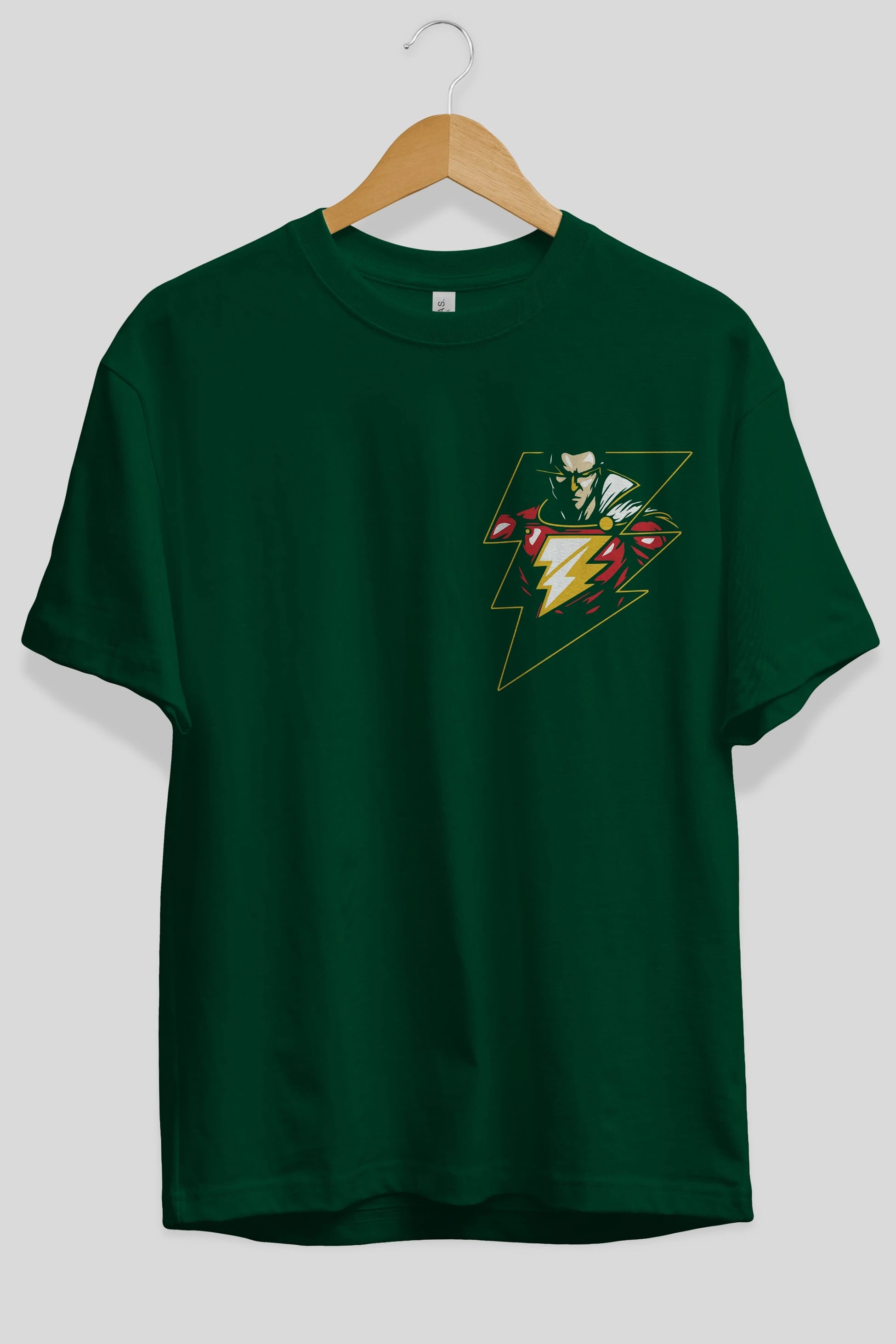 Flash Avengers (3) Ön Sol Baskılı Oversize t-shirt Erkek Kadın Unisex %100 Pamuk Bisiklet Yaka tişort